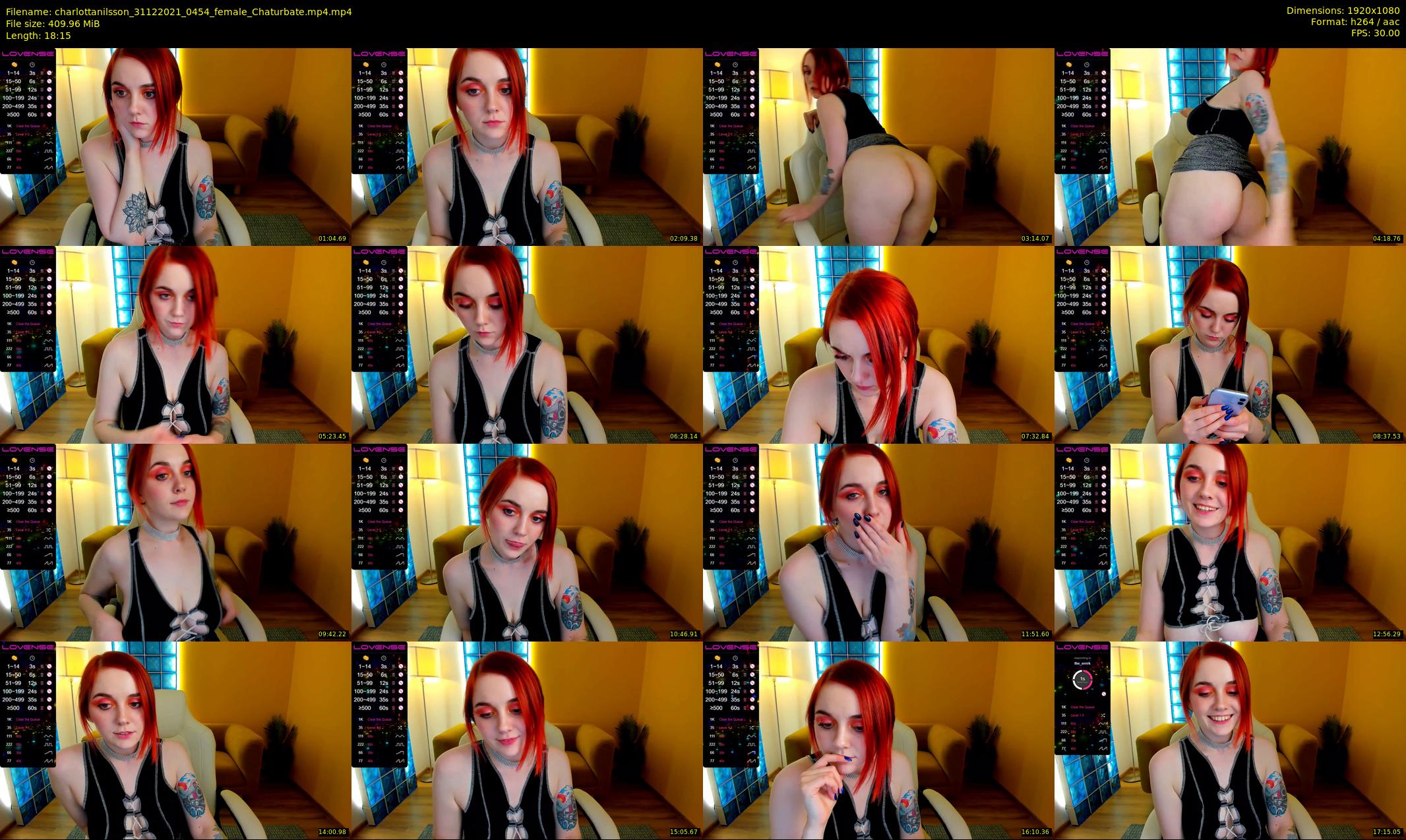charlottanilsson — 19 minute Chaturbate female cam show recording, 1080p, Dec 31, 2021