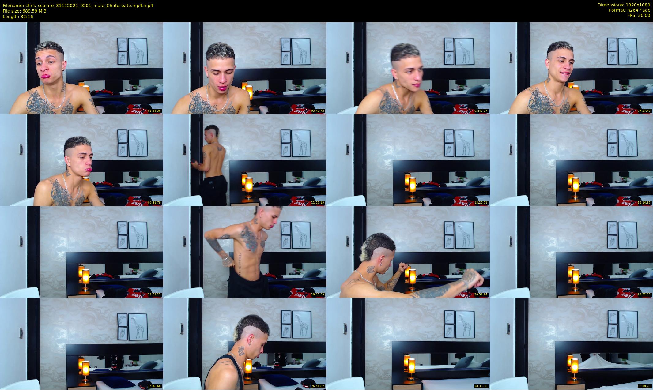 chris_scolaro — 33 minute Chaturbate male cam show recording, 1080p, Dec 31, 2021