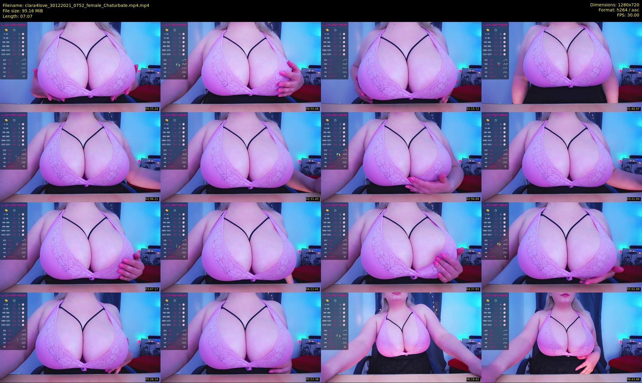 clara4love — 8 minute Chaturbate female cam show recording, 720p, Dec 30, 2021