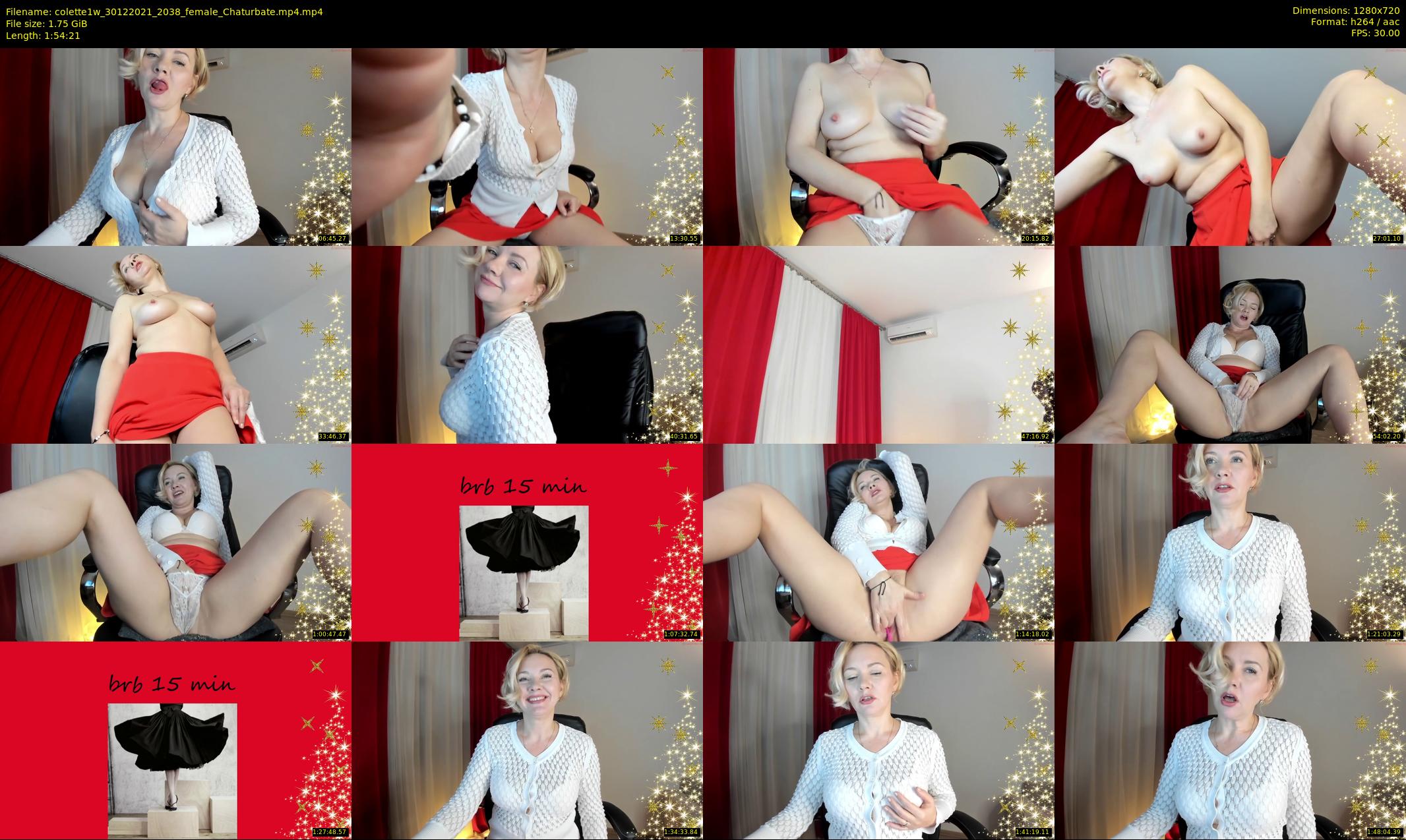 colette1w — 115 minute Chaturbate female cam show recording, 720p, Dec 30, 2021