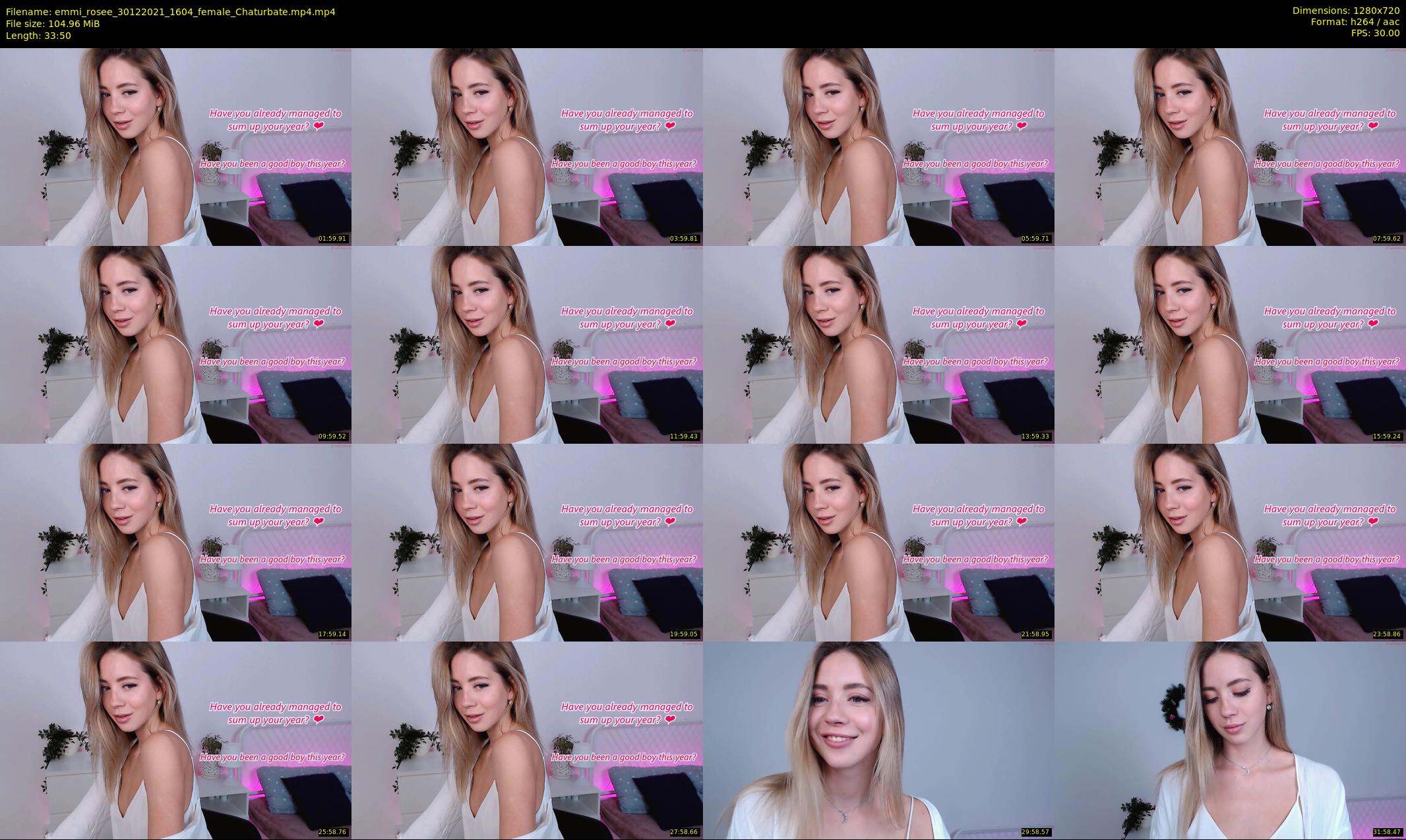 emmi_rosee — 34 minute Chaturbate female cam show recording, 720p, Dec 30, 2021
