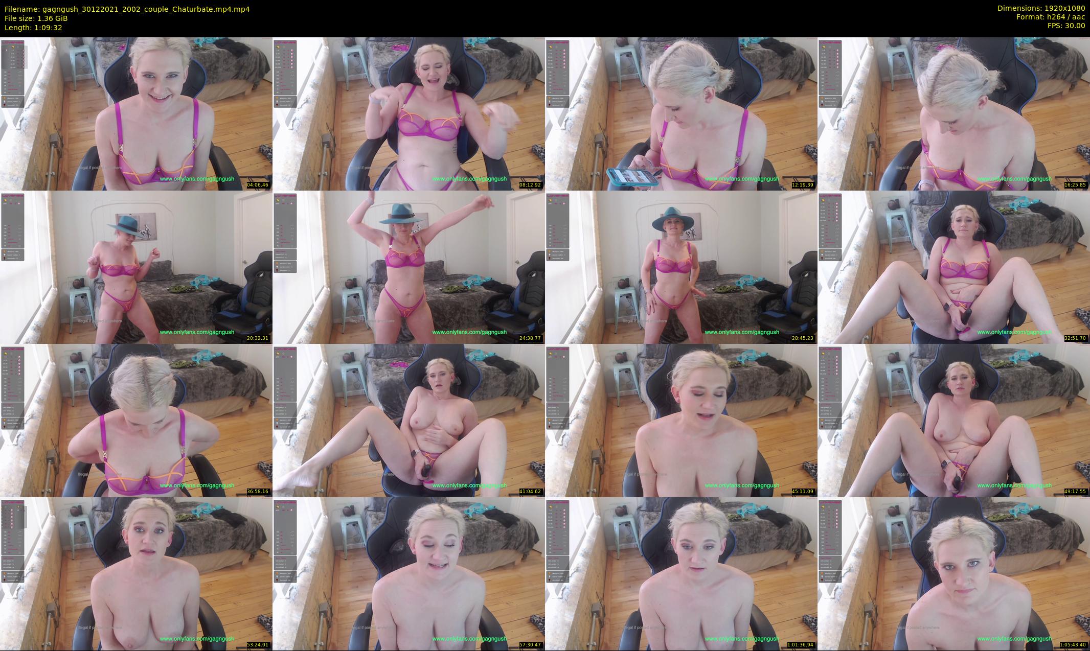 gagngush — 70 minute Chaturbate couple cam show recording, 1080p, Dec 30, 2021