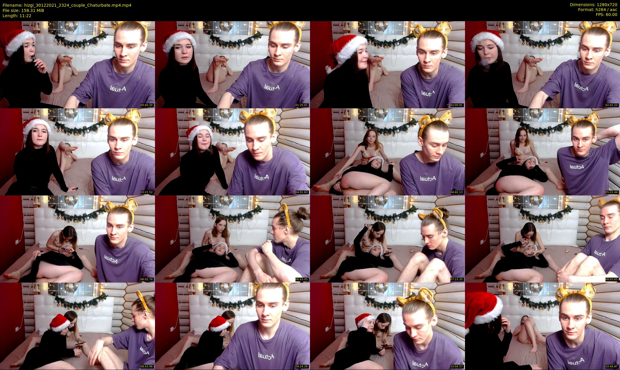 hizgi — 12 minute Chaturbate couple cam show recording, 720p, Dec 30, 2021