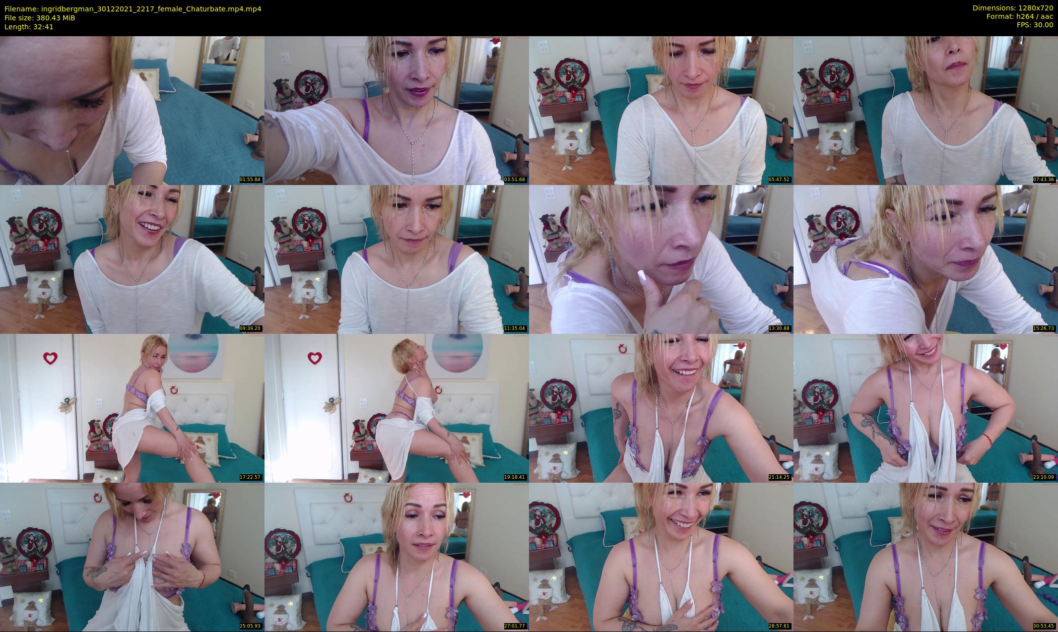 ingridbergman — 33 minute Chaturbate female cam show recording, 720p, Dec 30, 2021