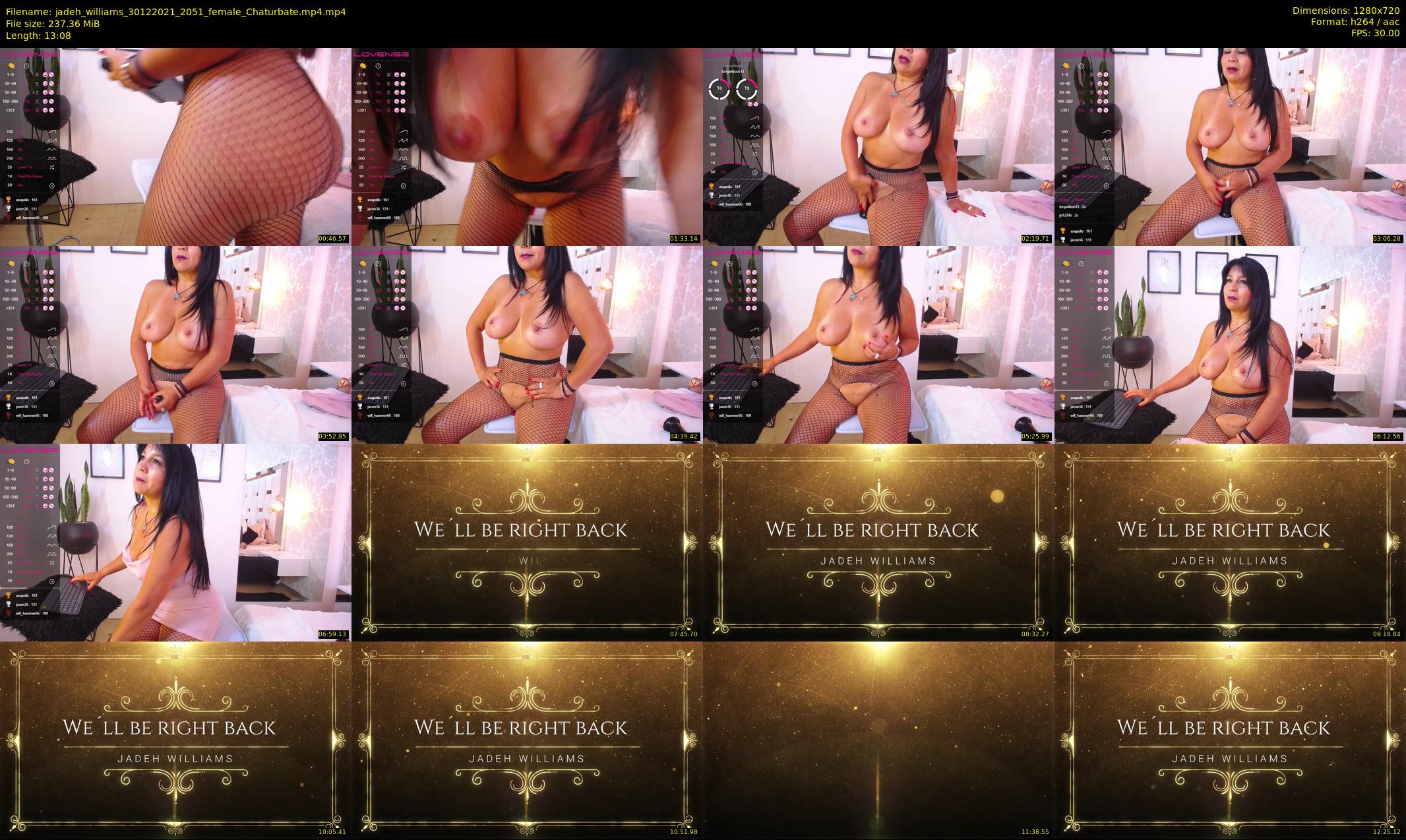 jadeh_williams — 14 minute Chaturbate female cam show recording, 720p, Dec 30, 2021