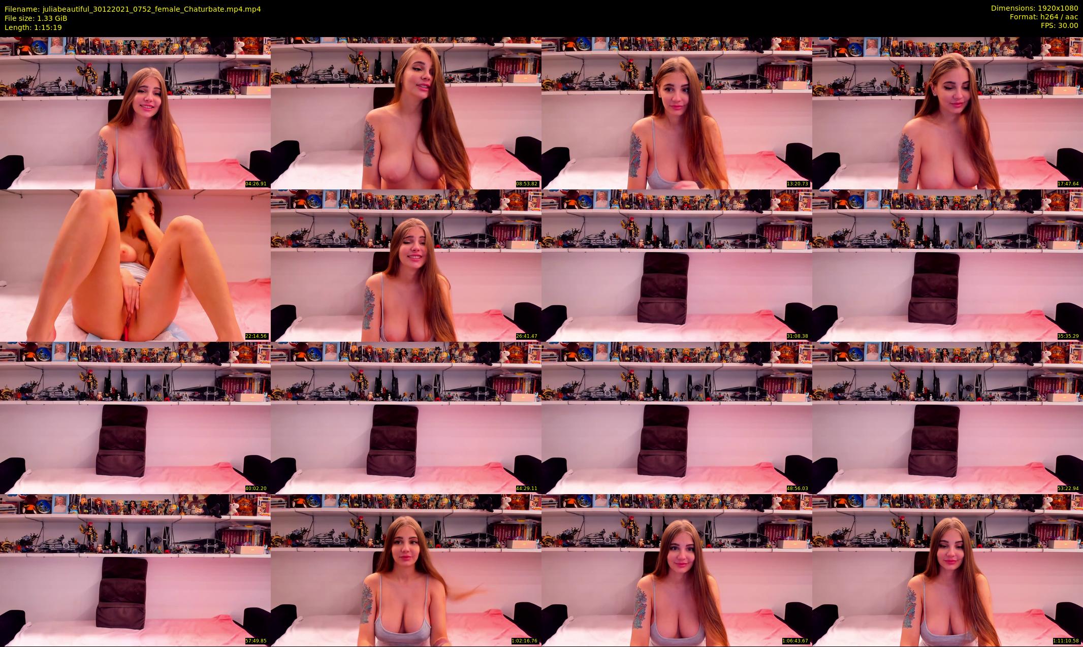 juliabeautiful — 76 minute Chaturbate female cam show recording, 1080p, Dec 30, 2021