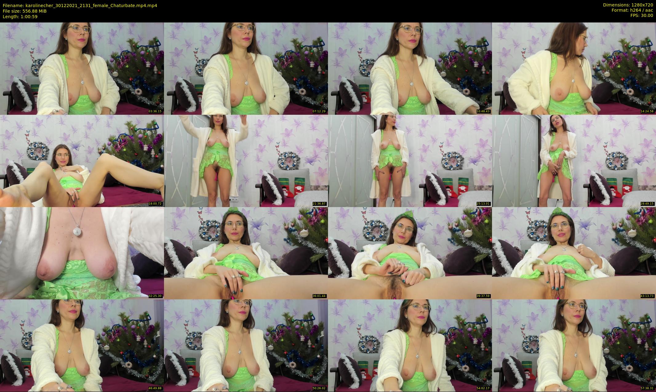 karolinecher — 61 minute Chaturbate female cam show recording, 720p, Dec 30, 2021