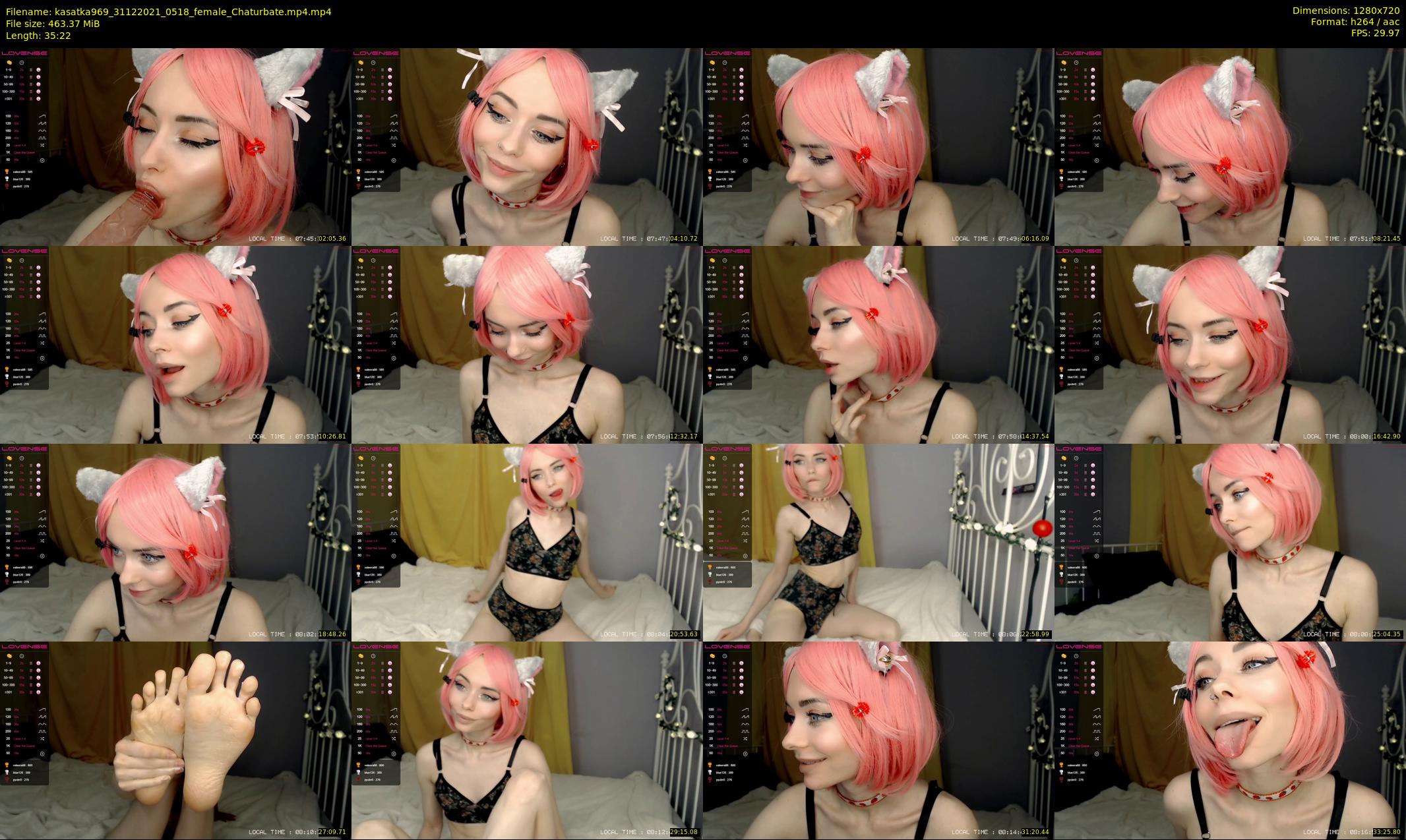 kasatka969 — 36 minute Chaturbate female cam show recording, 720p, Dec 31, 2021