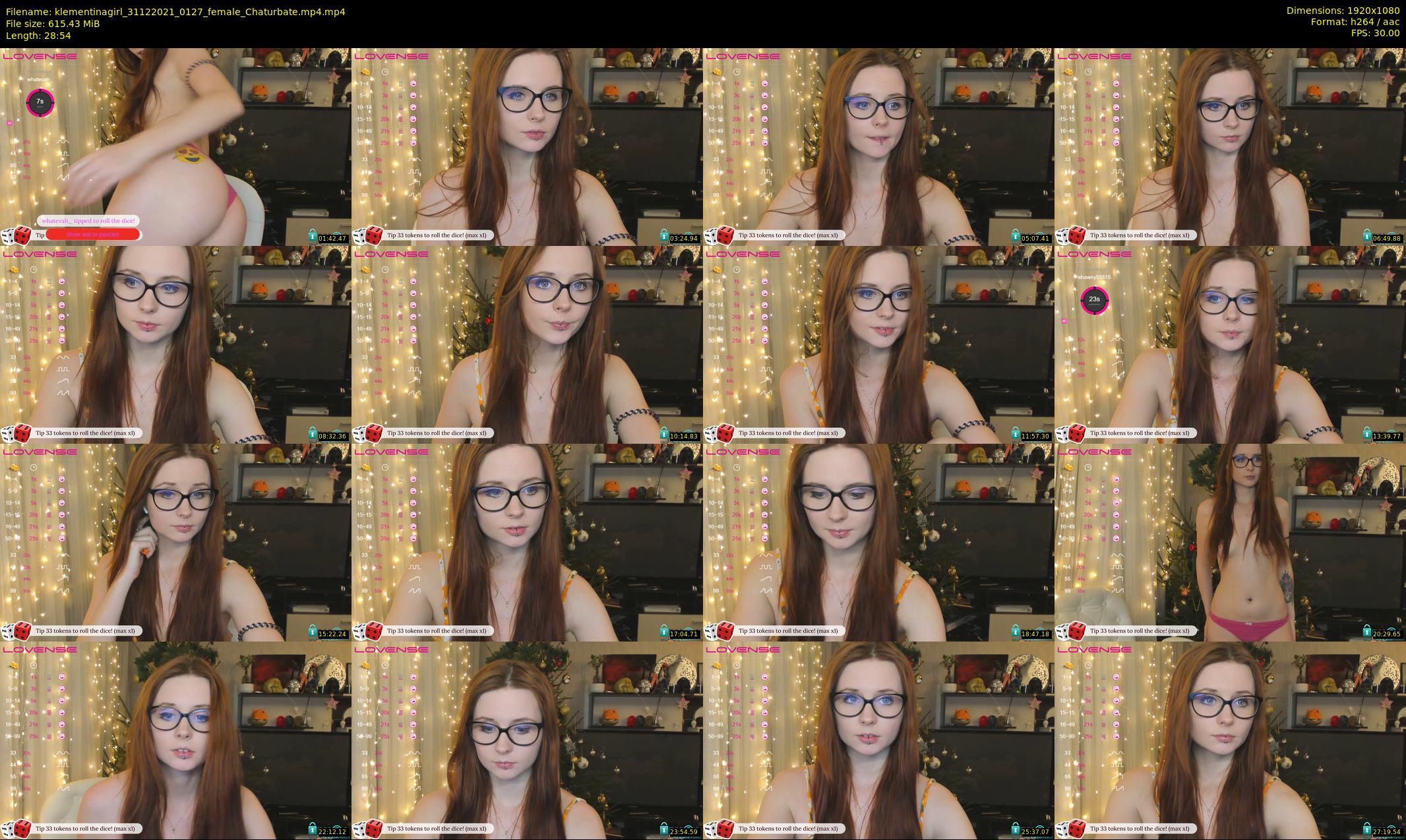 klementinagirl — 29 minute Chaturbate female cam show recording, 1080p, Dec 31, 2021