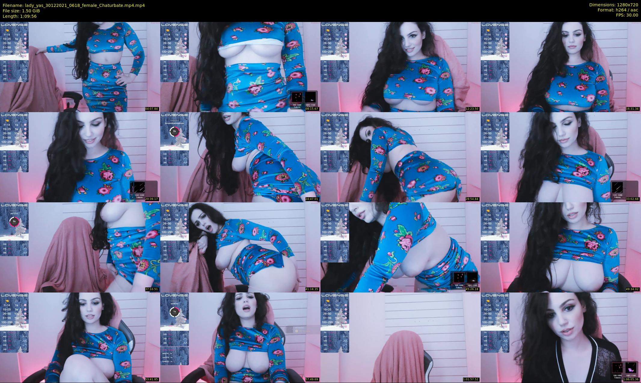 lady_yas — 70 minute Chaturbate female cam show recording, 720p, Dec 30, 2021