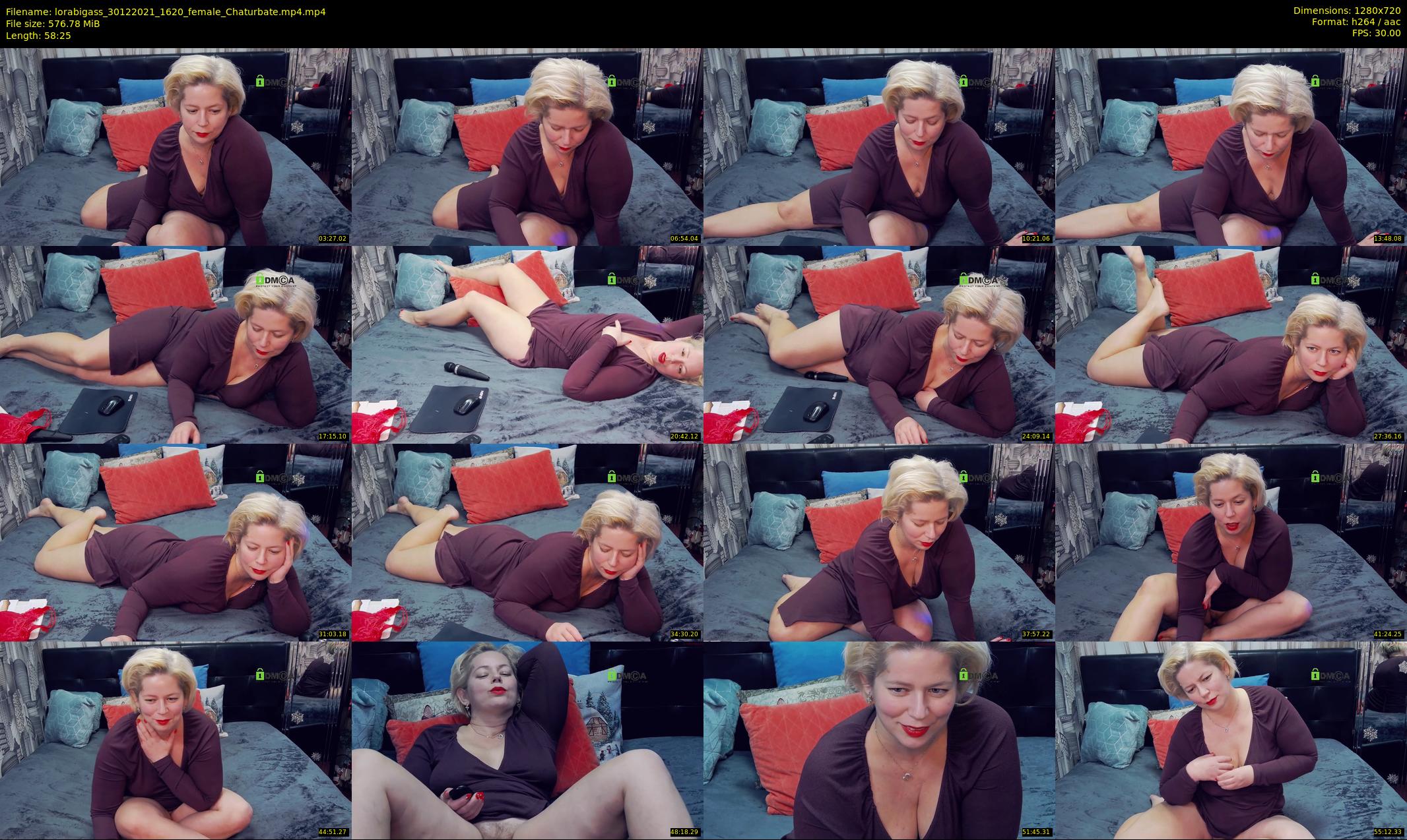 lorabigass — 59 minute Chaturbate female cam show recording, 720p, Dec 30, 2021