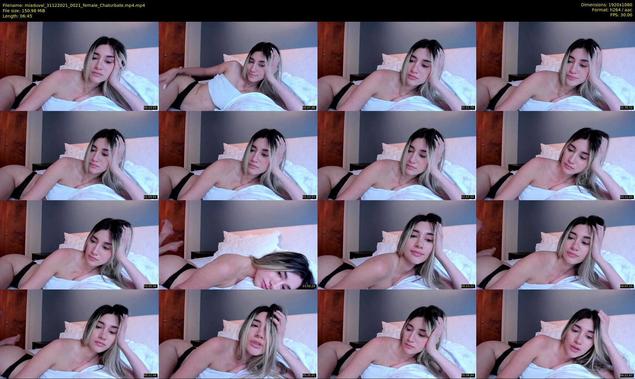 miaduval — 7 minute Chaturbate female cam show recording, 1080p, Dec 31, 2021