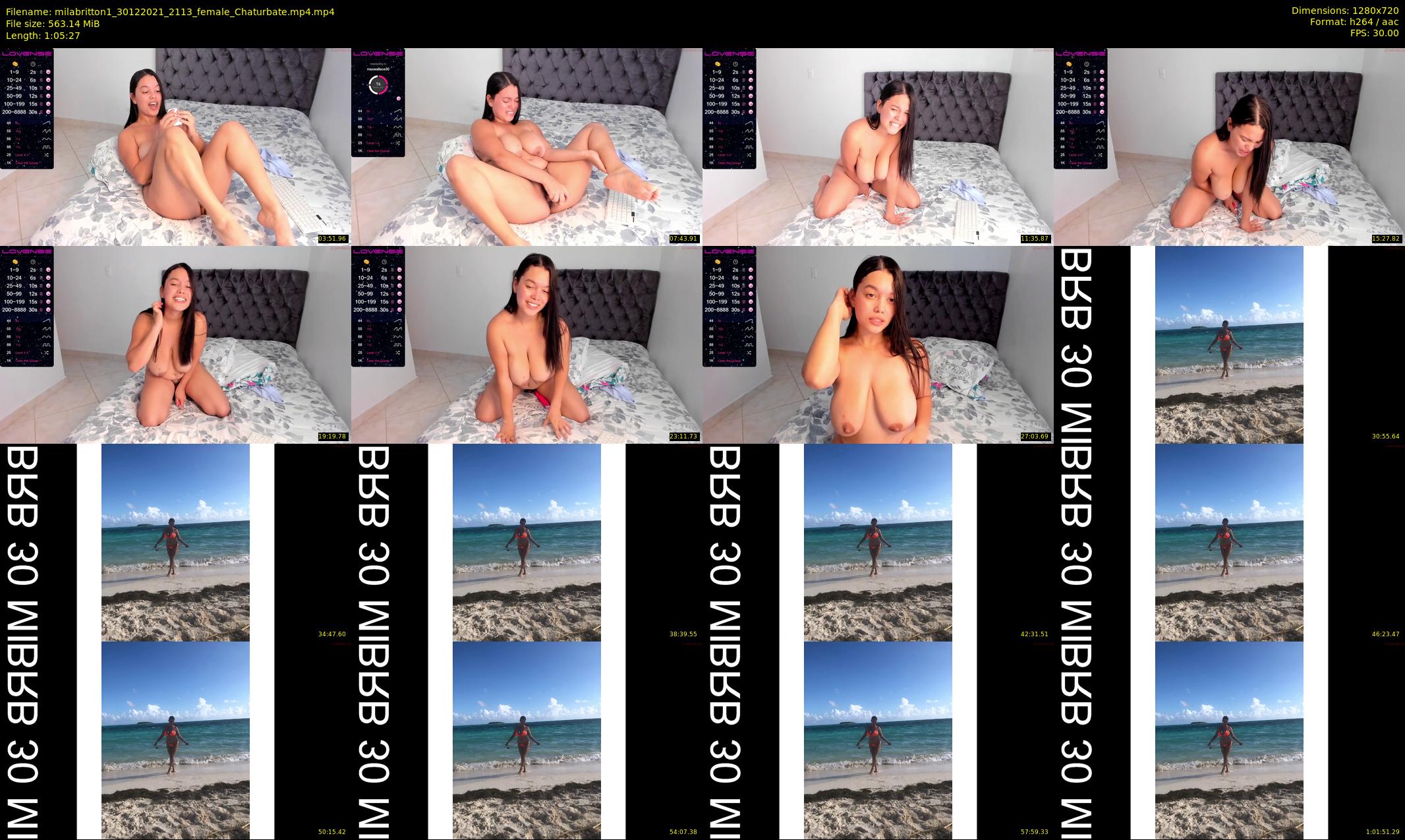 milabritton1 — 66 minute Chaturbate female cam show recording, 720p, Dec 30, 2021