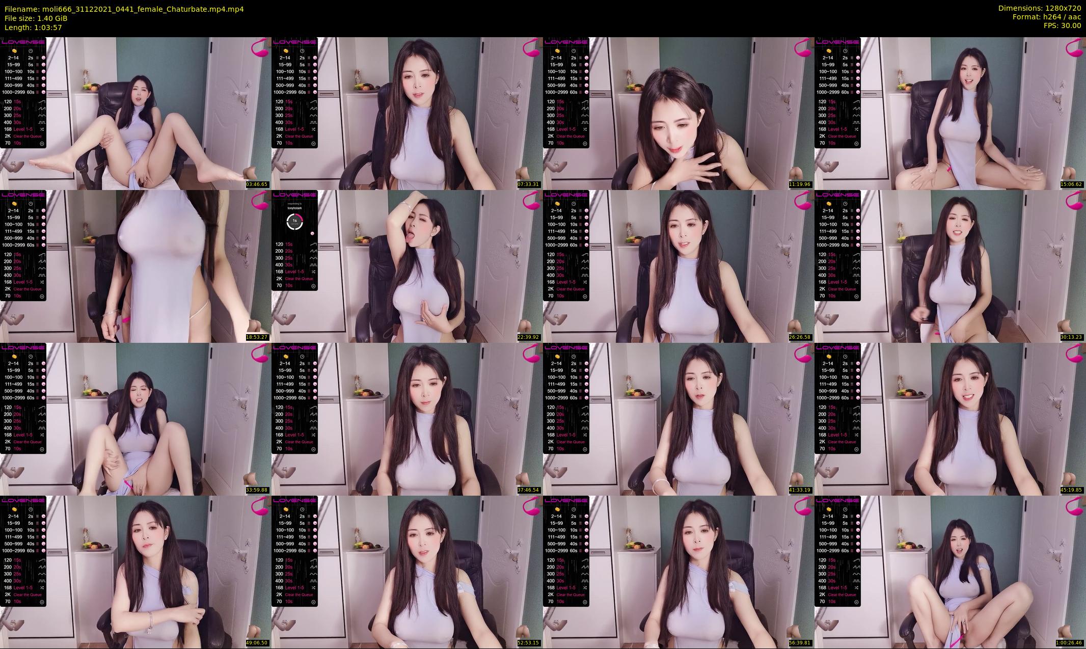 moli666 — 64 minute Chaturbate female cam show recording, 720p, Dec 31, 2021