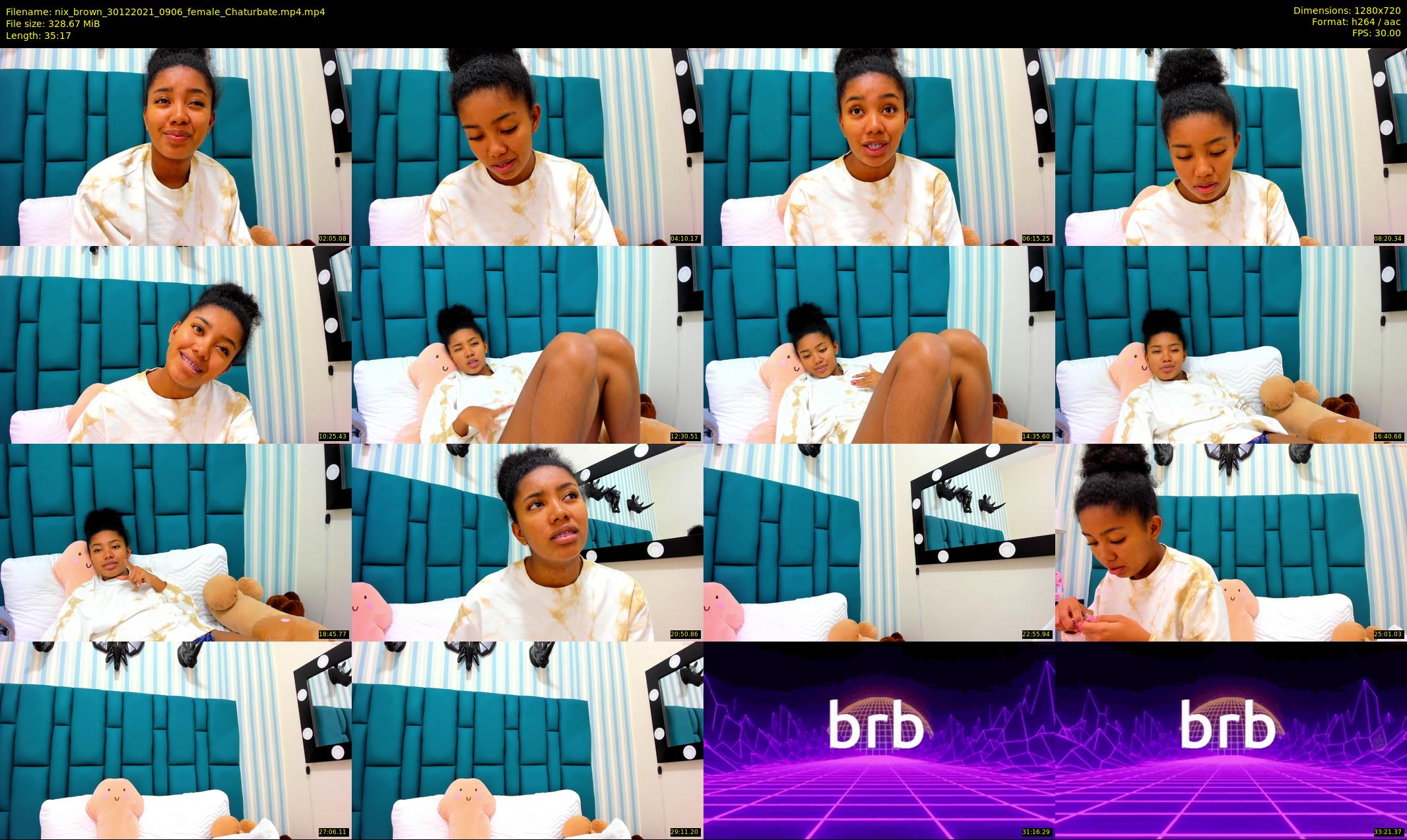nix_brown — 36 minute Chaturbate female cam show recording, 720p, Dec 30, 2021