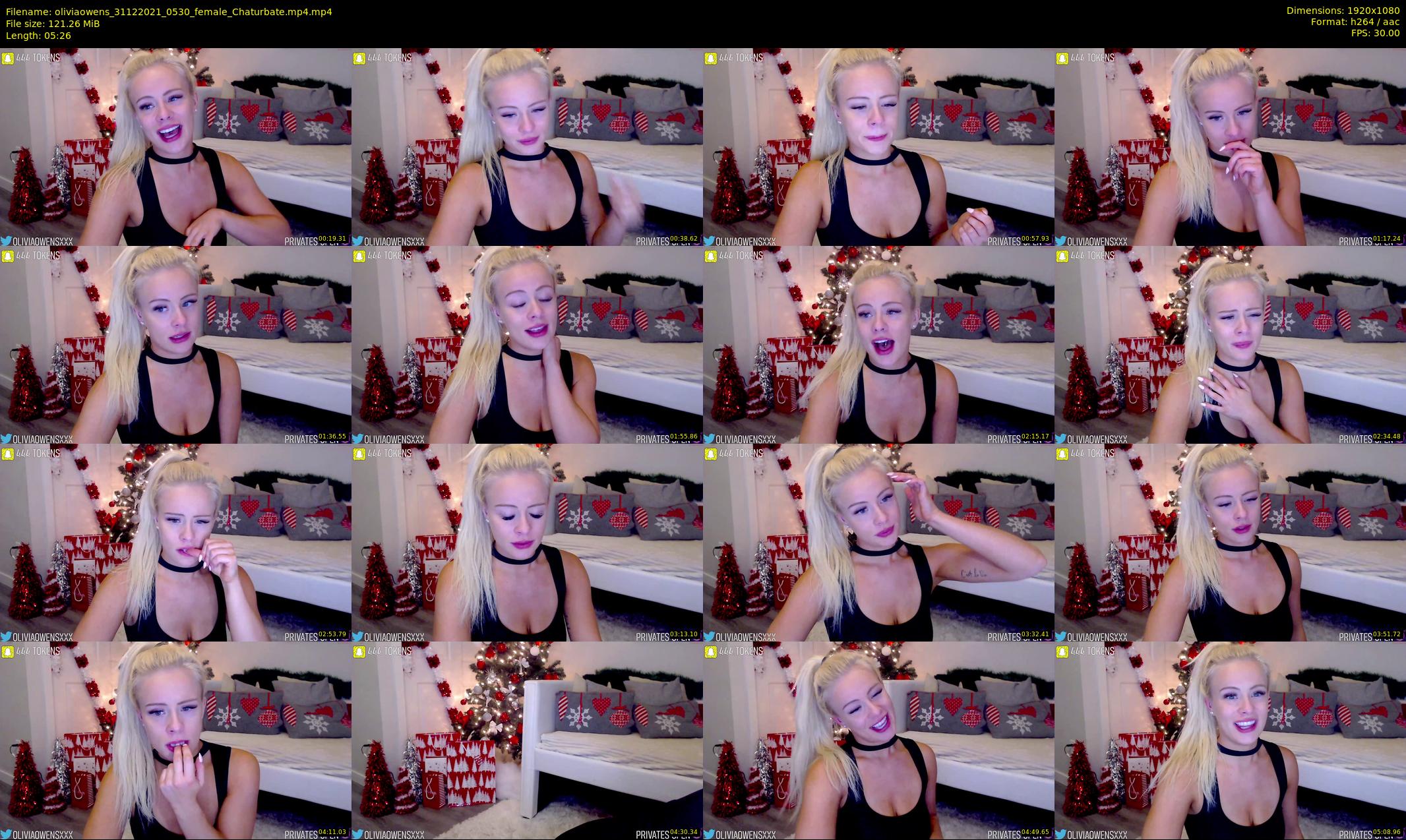 oliviaowens — 6 minute Chaturbate female cam show recording, 1080p, Dec 31, 2021