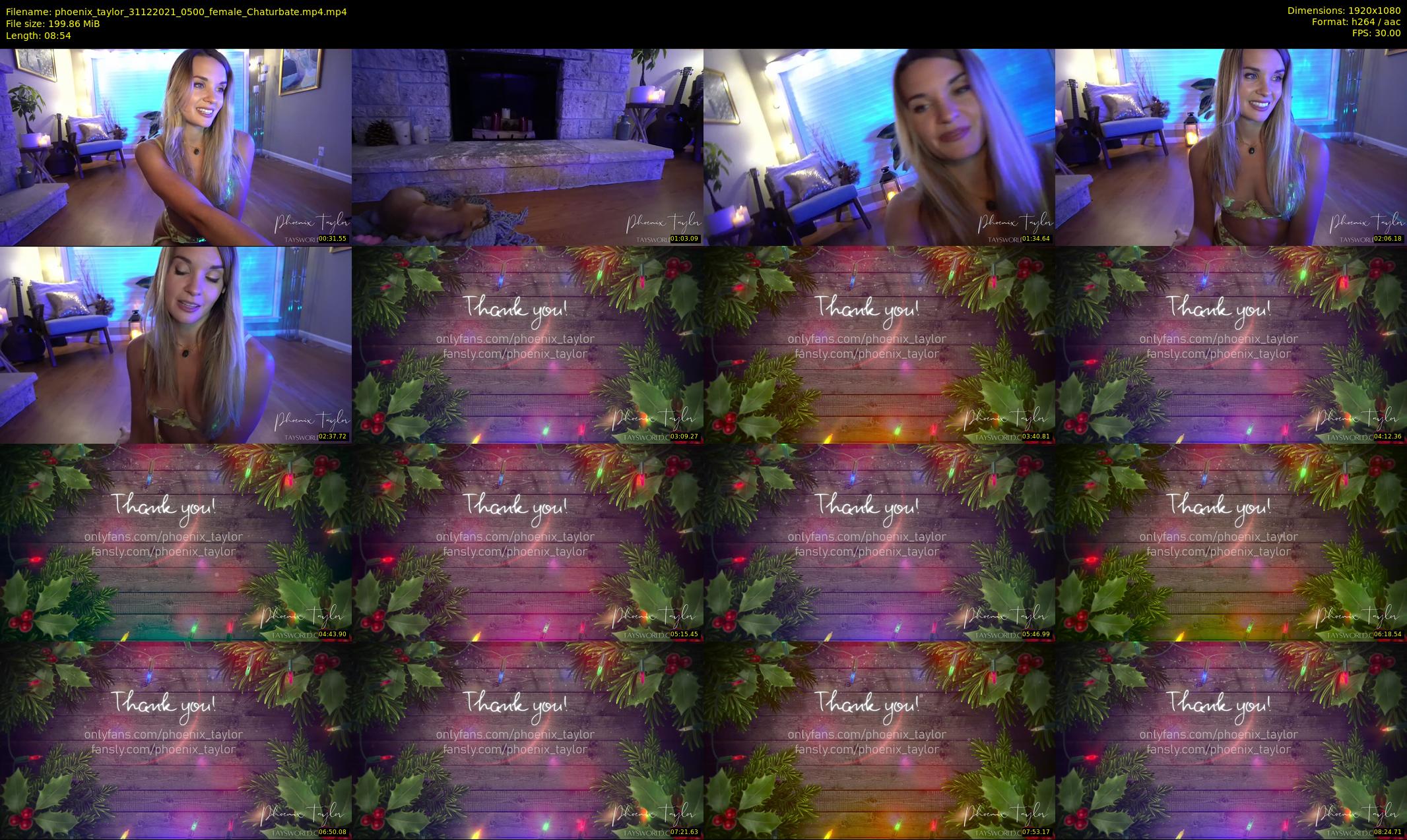 phoenix_taylor — 9 minute Chaturbate female cam show recording, 1080p, Dec 31, 2021