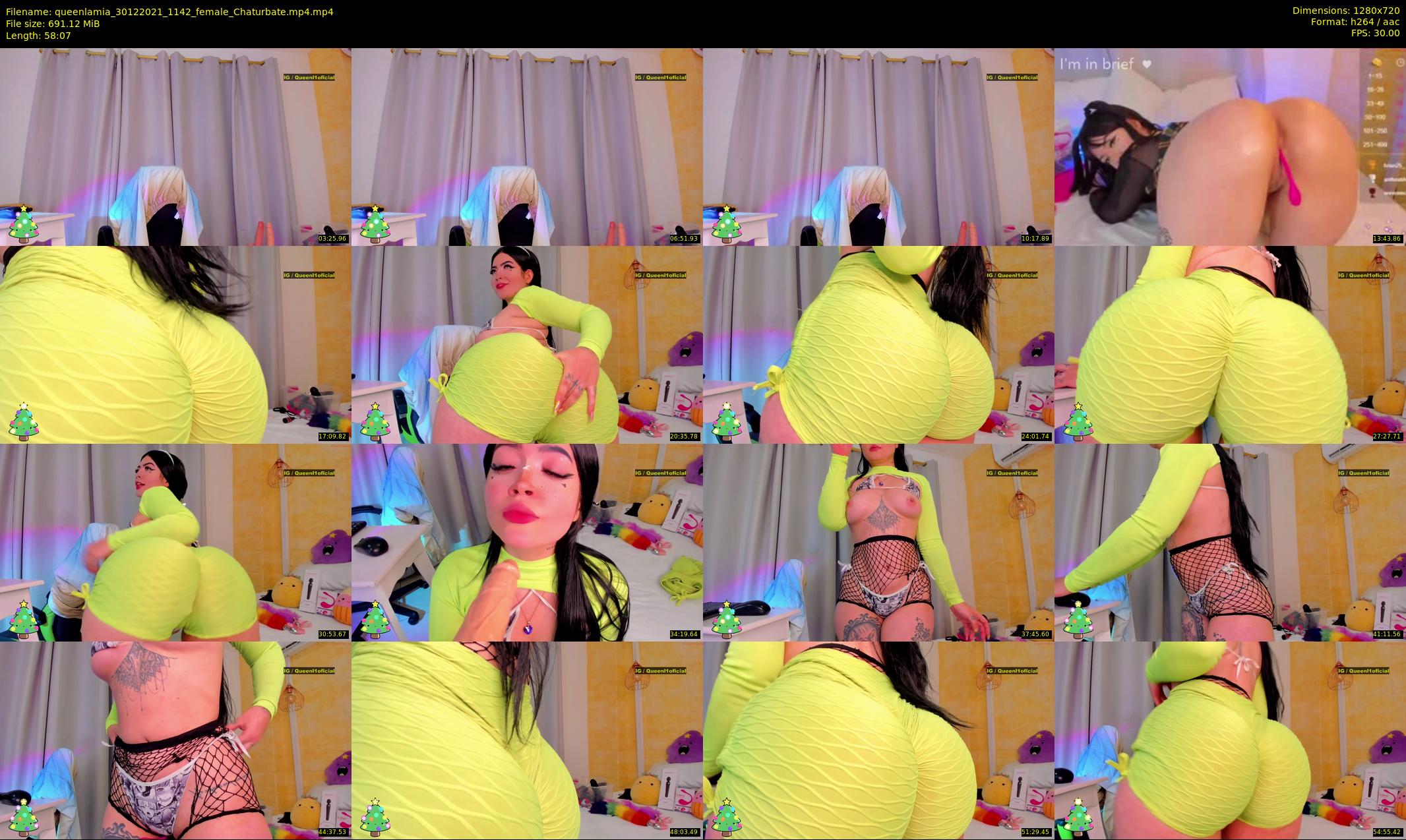 queenlamia — 59 minute Chaturbate female cam show recording, 720p, Dec 30, 2021