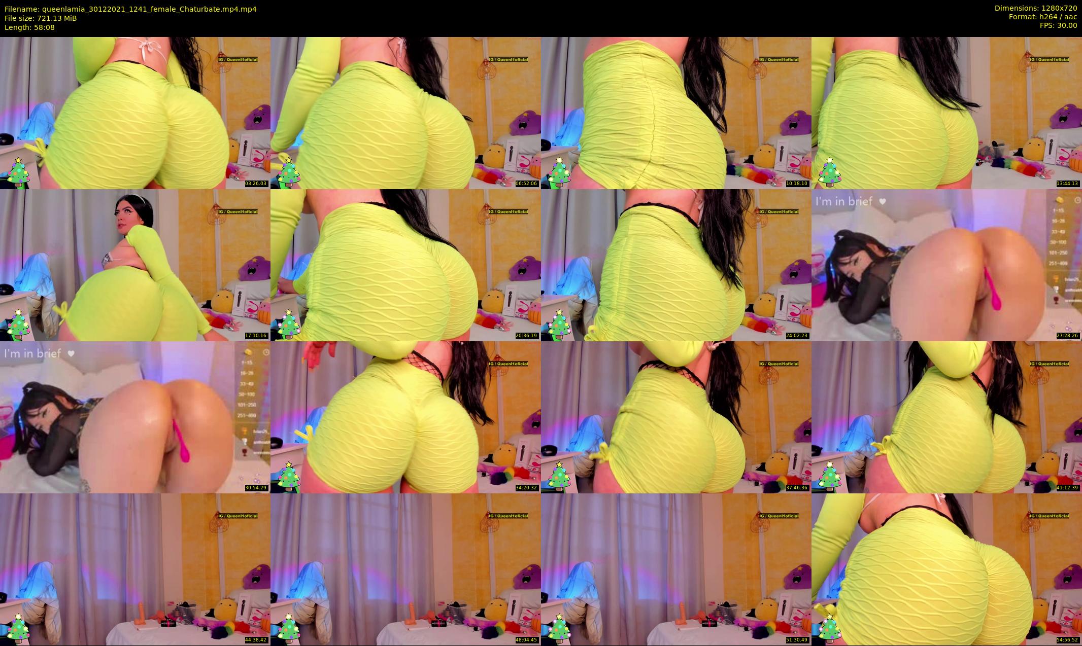 queenlamia — 59 minute Chaturbate female cam show recording, 720p, Dec 30, 2021