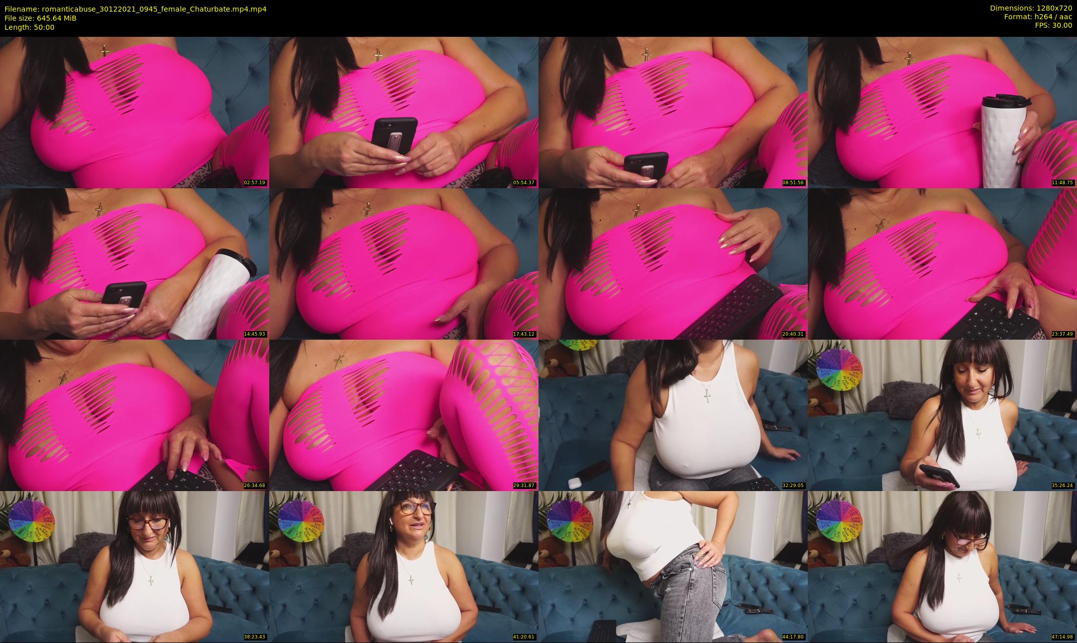 romanticabuse — 50 minute Chaturbate female cam show recording, 720p, Dec 30, 2021