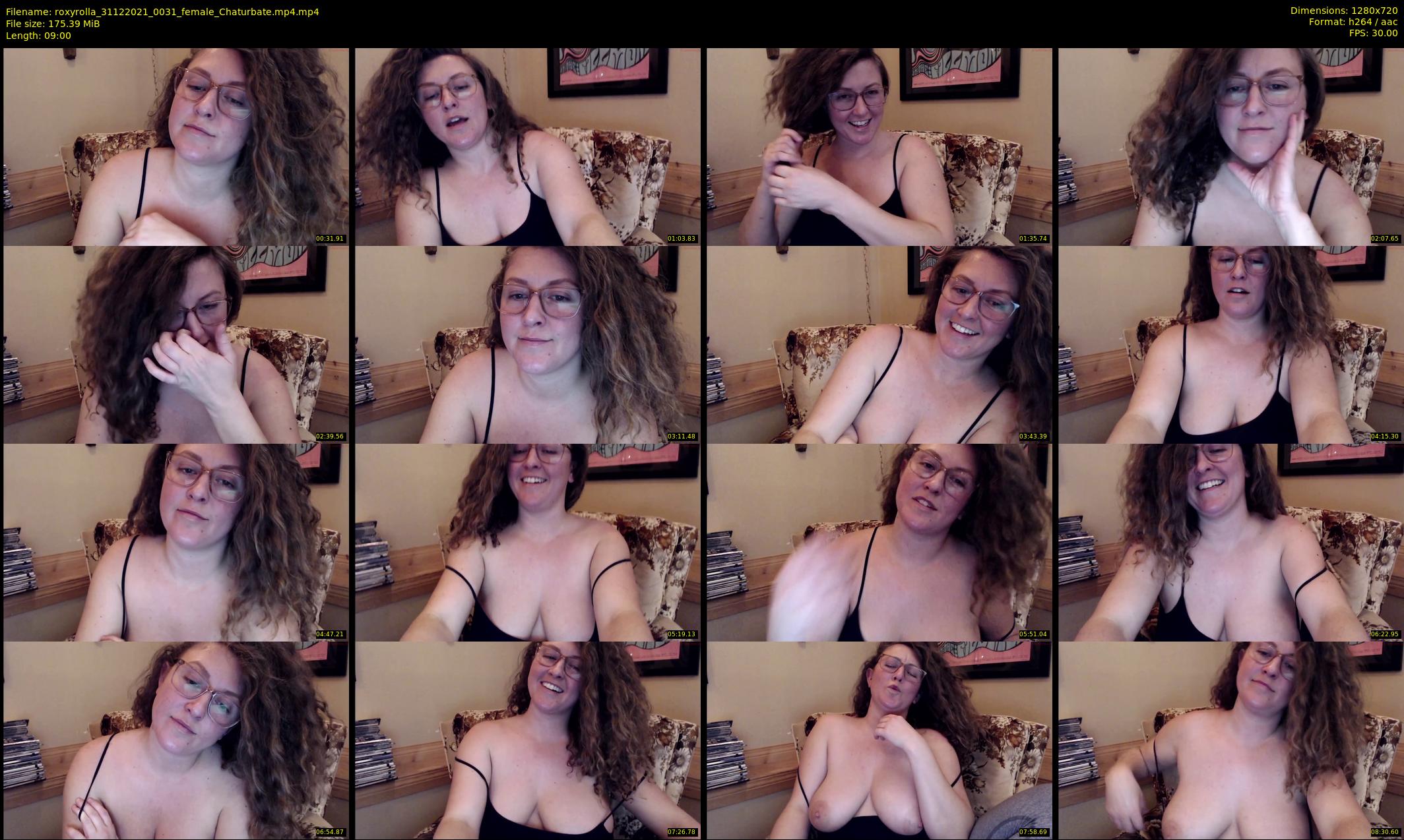 roxyrolla — 9 minute Chaturbate female cam show recording, 720p, Dec 31, 2021