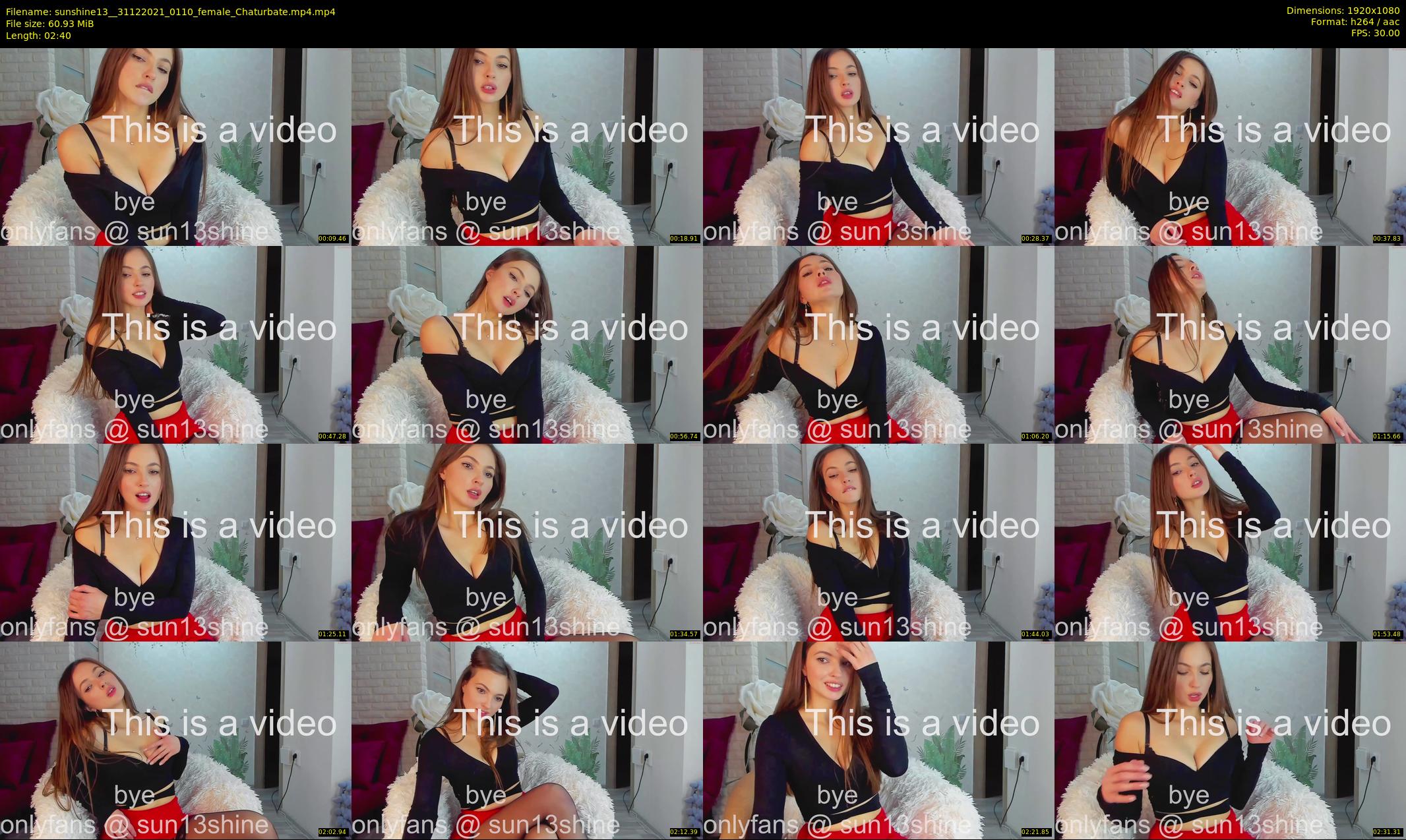 sunshine13_ — 3 minute Chaturbate female cam show recording, 1080p, Dec 31, 2021