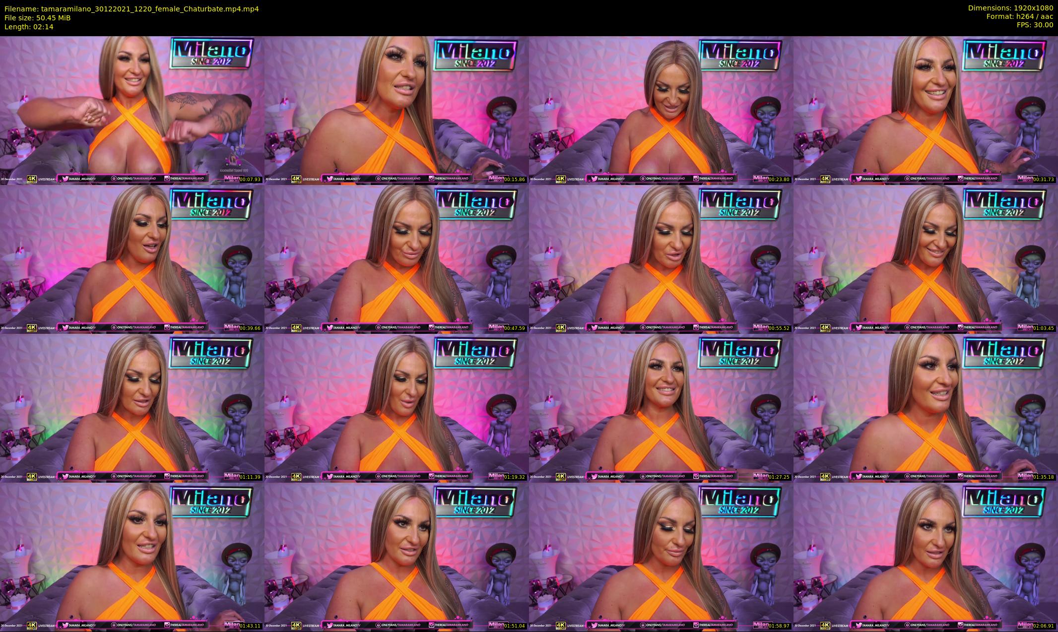 tamaramilano — 3 minute Chaturbate female cam show recording, 1080p, Dec 30, 2021