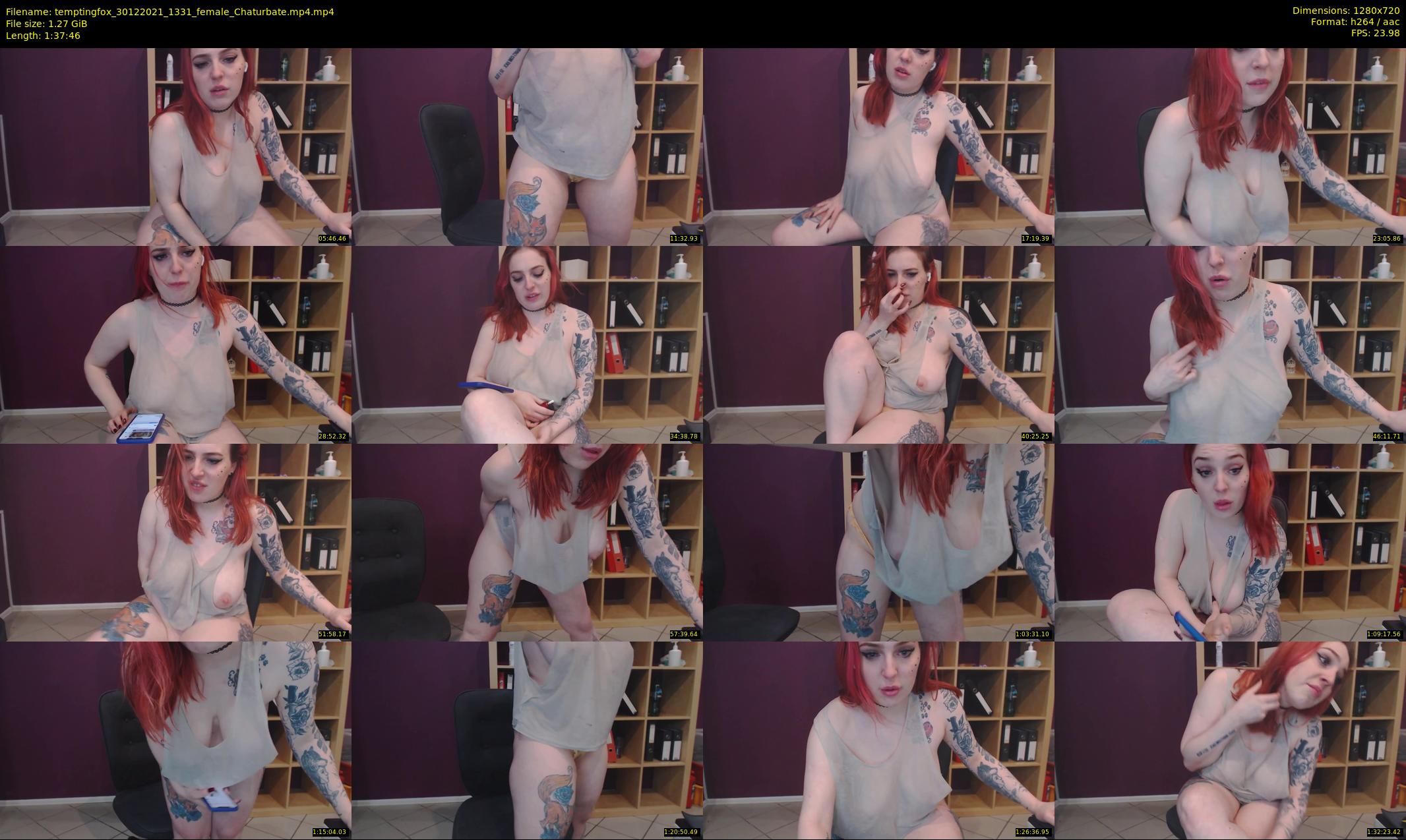 temptingfox — 98 minute Chaturbate female cam show recording, 720p, Dec 30, 2021