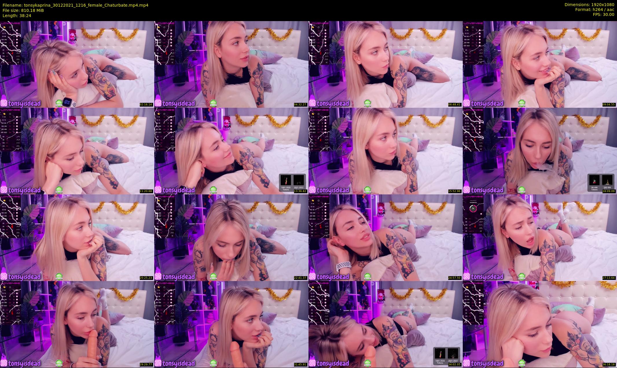 tonsykaprina — 39 minute Chaturbate couple cam show recording, 1080p, Dec 30, 2021