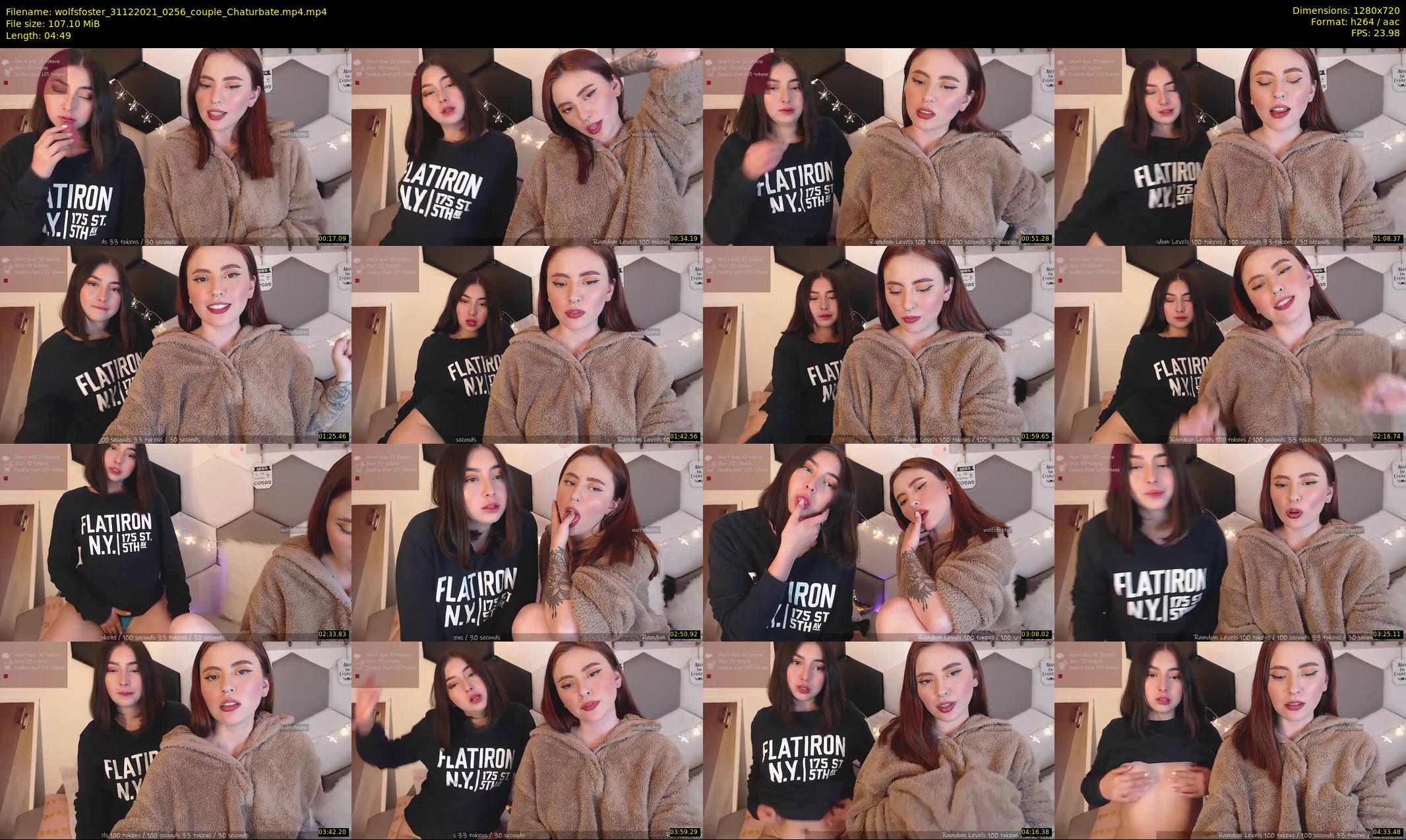 wolfsfoster — 5 minute Chaturbate couple cam show recording, 720p, Dec 31, 2021