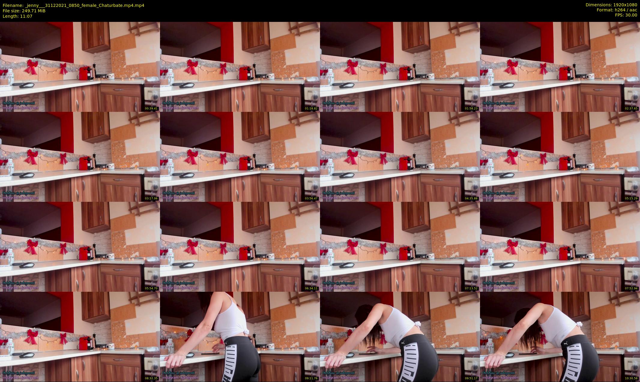 _jenny__ — 12 minute Chaturbate female cam show recording, 1080p, Dec 31, 2021