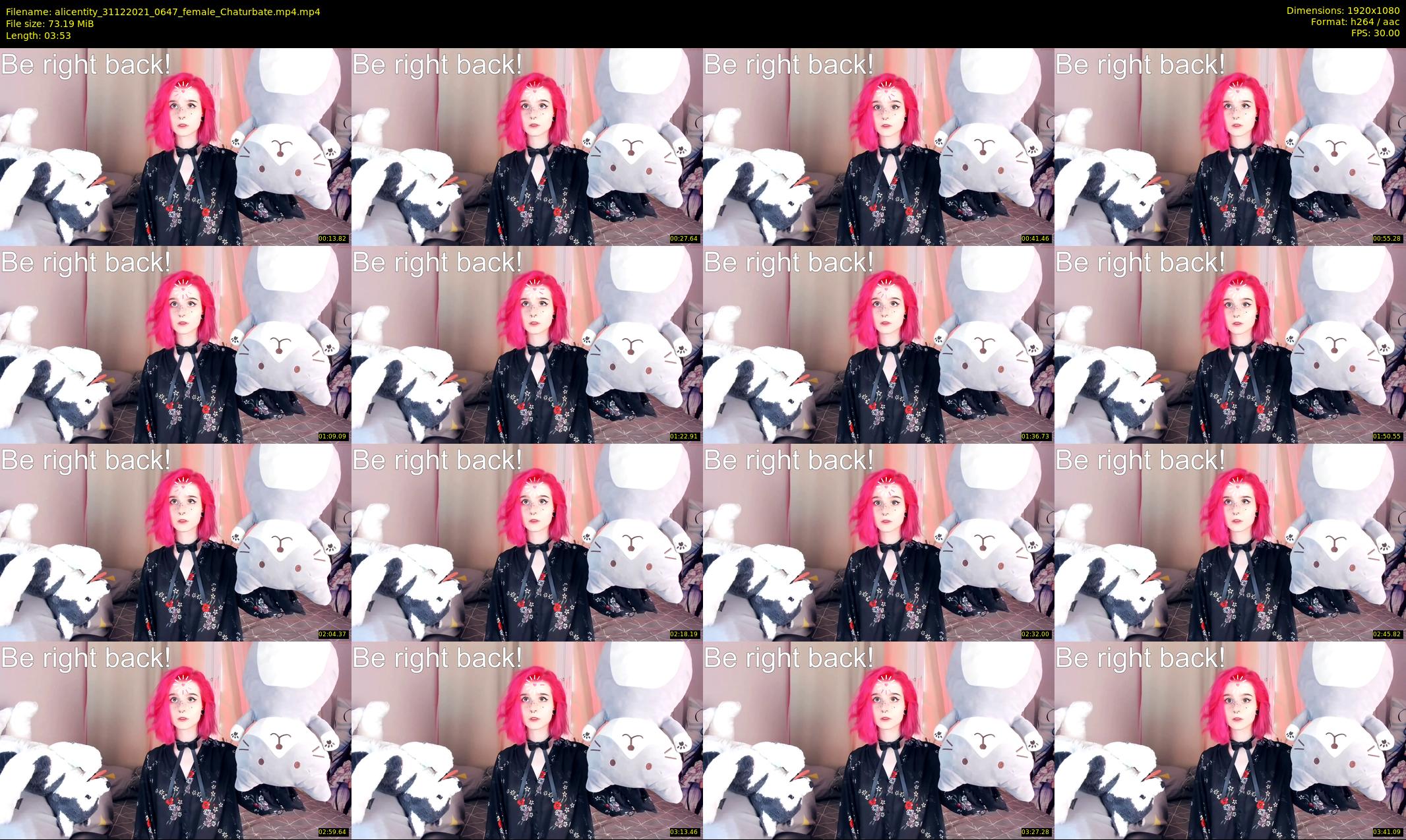 alicentity — 4 minute Chaturbate female cam show recording, 1080p, Dec 31, 2021