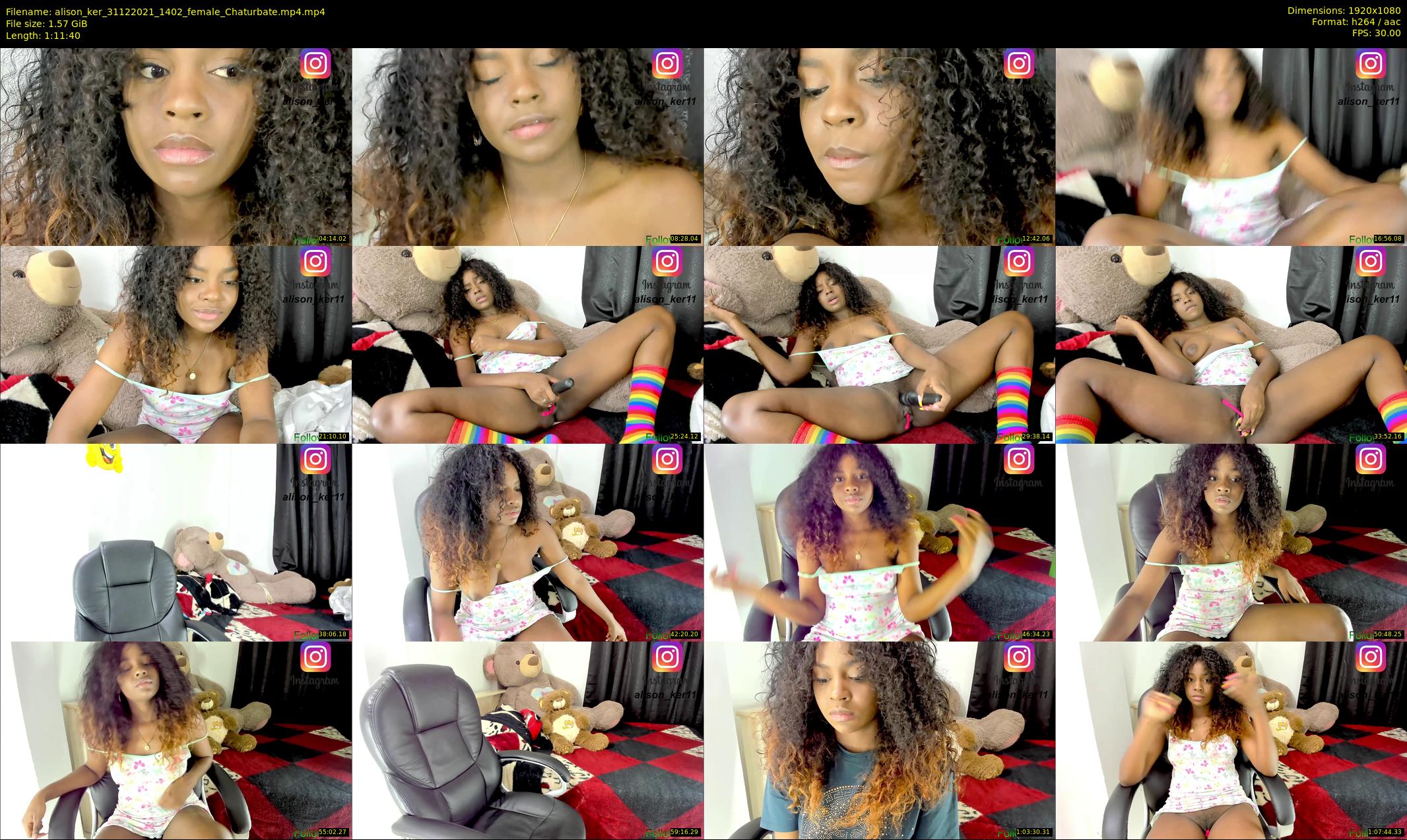 alison_ker — 72 minute Chaturbate female cam show recording, 1080p, Dec 31, 2021