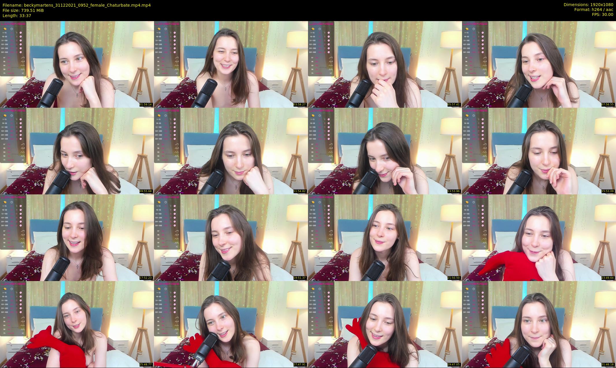beckymartens — 34 minute Chaturbate female cam show recording, 1080p, Dec 31, 2021