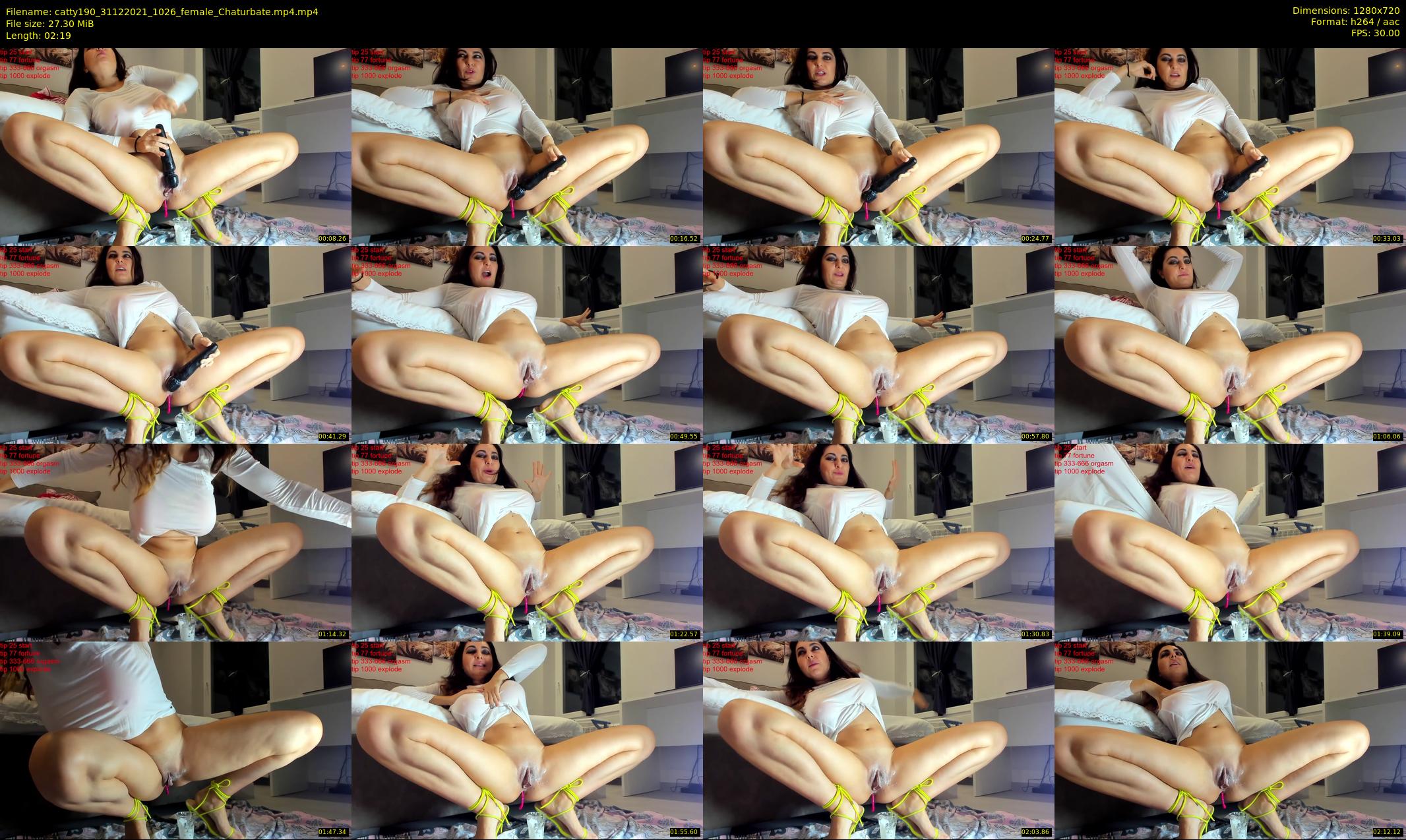 catty190 — 3 minute Chaturbate female cam show recording, 720p, Dec 31, 2021