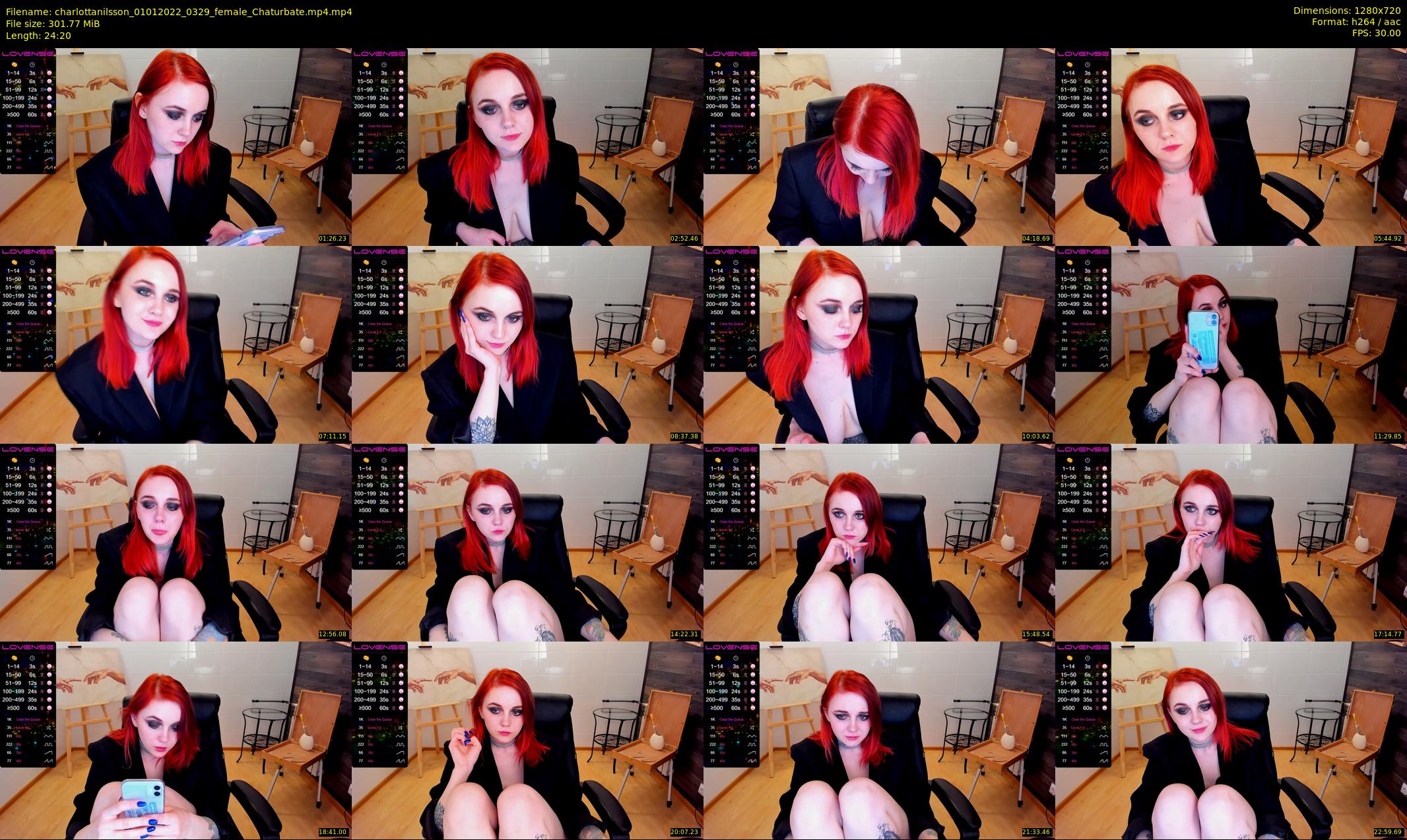 charlottanilsson — 25 minute Chaturbate female cam show recording, 720p, Jan 1, 2022