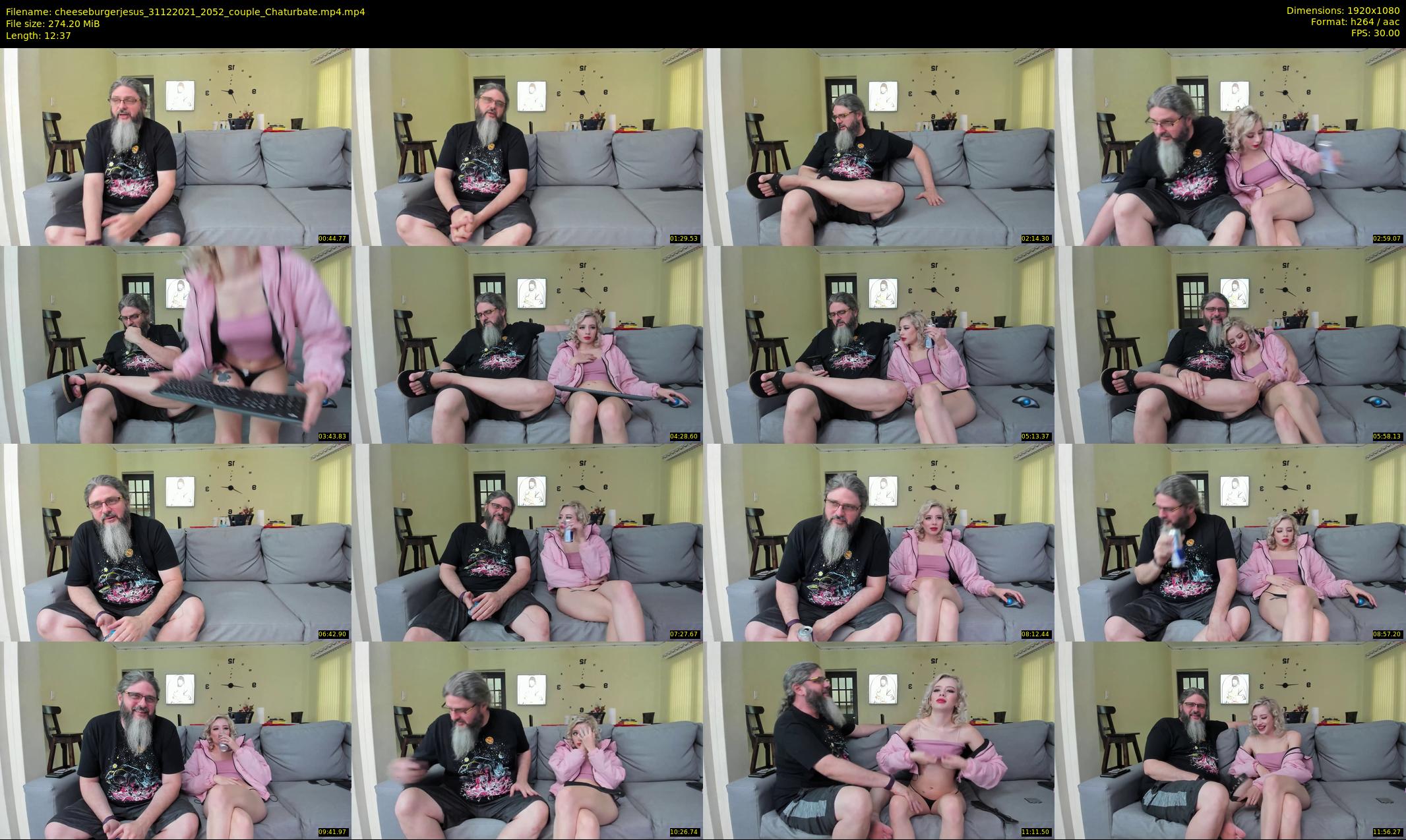 cheeseburgerjesus — 13 minute Chaturbate couple cam show recording, 1080p, Dec 31, 2021
