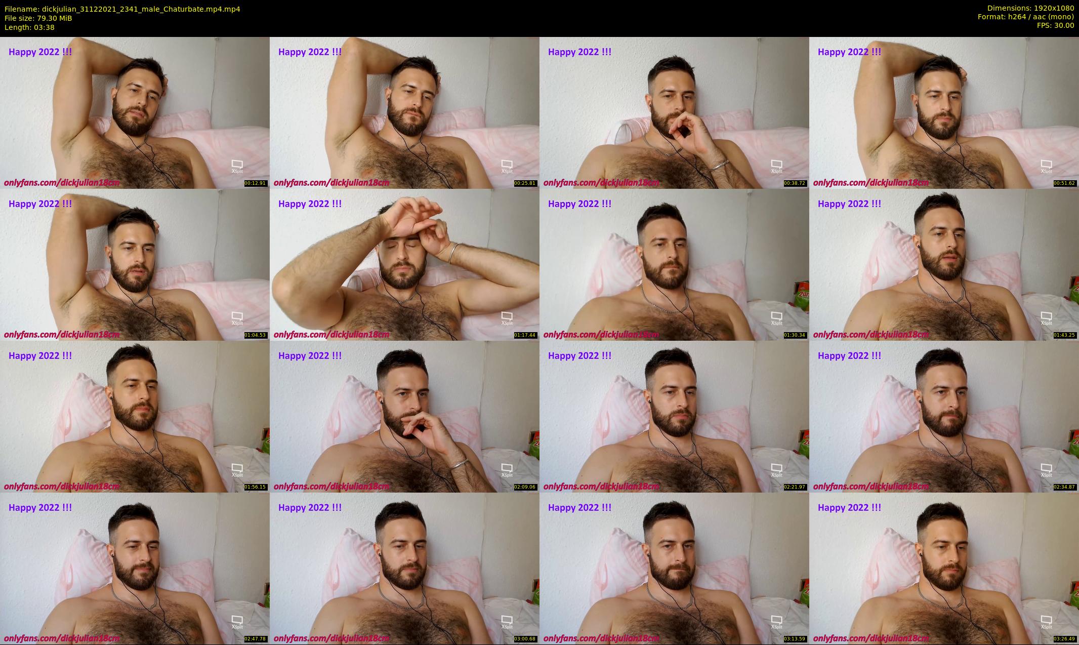 dickjulian — 4 minute Chaturbate male cam show recording, 1080p, Dec 31, 2021