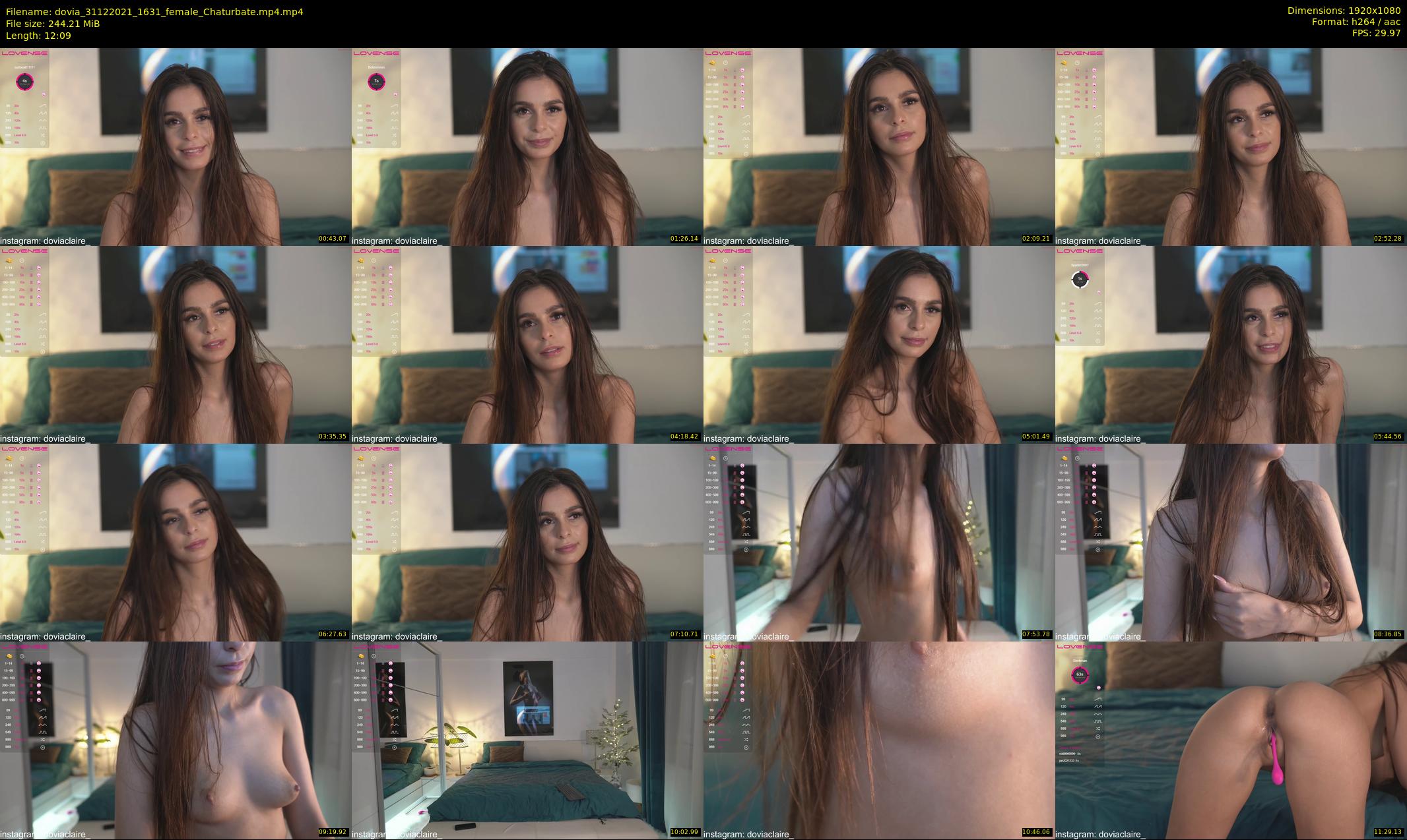 dovia — 13 minute Chaturbate female cam show recording, 1080p, Dec 31, 2021