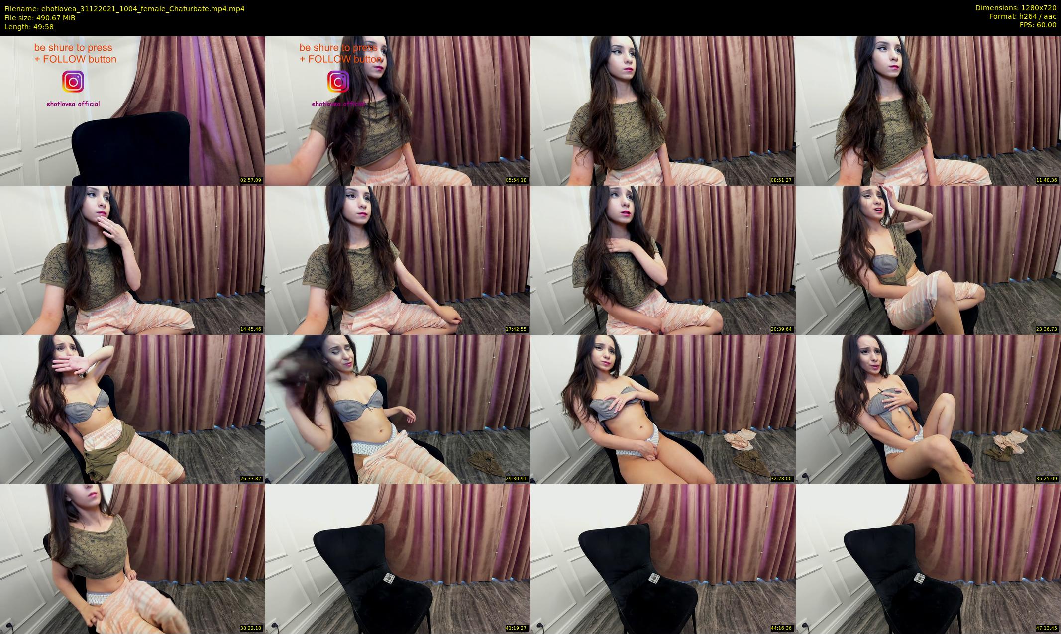 ehotlovea — 50 minute Chaturbate female cam show recording, 720p, Dec 31, 2021