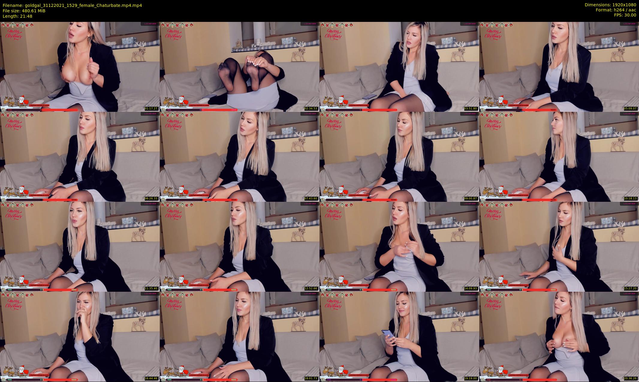 goldgal — 22 minute Chaturbate female cam show recording, 1080p, Dec 31, 2021