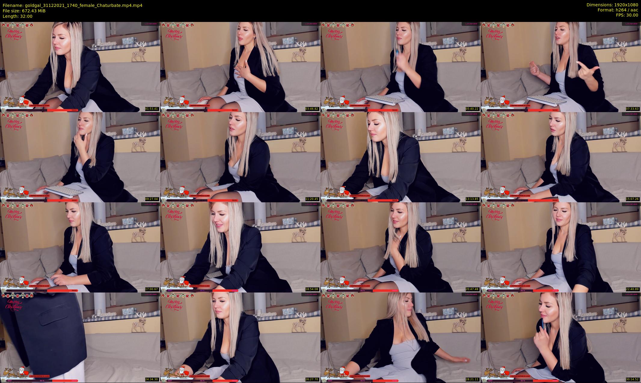goldgal — 32 minute Chaturbate female cam show recording, 1080p, Dec 31, 2021