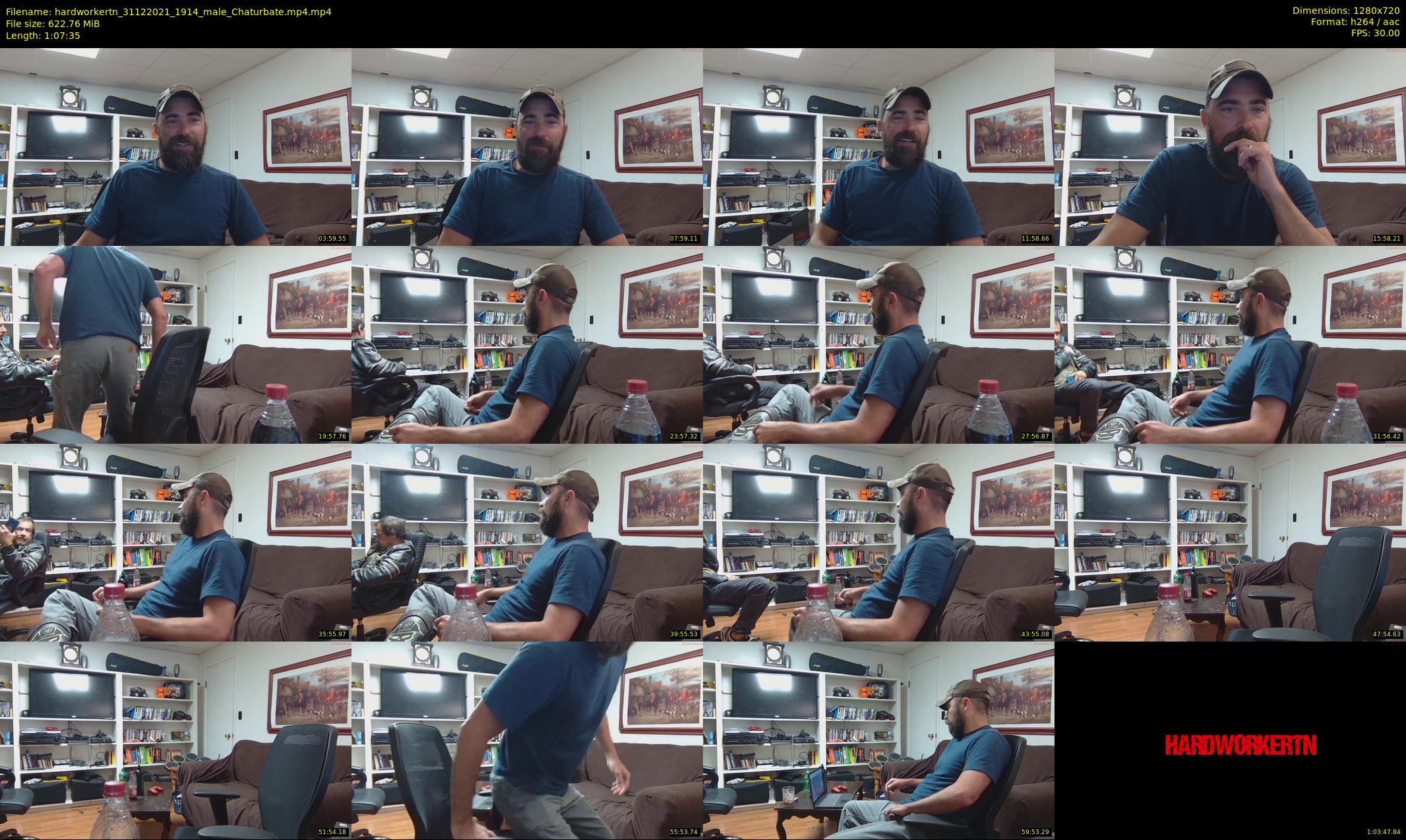 hardworkertn — 68 minute Chaturbate male cam show recording, 720p, Dec 31, 2021