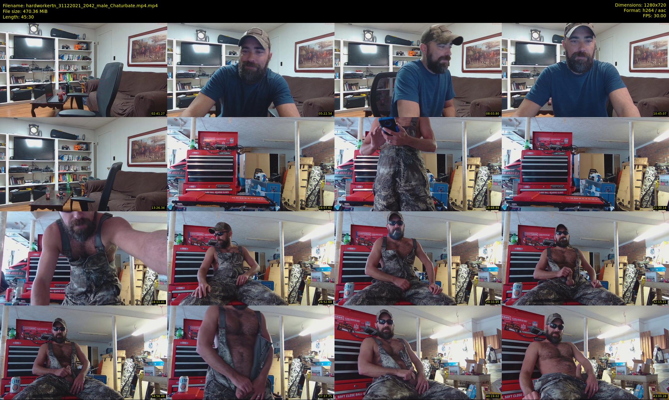 hardworkertn — 46 minute Chaturbate male cam show recording, 720p, Dec 31, 2021