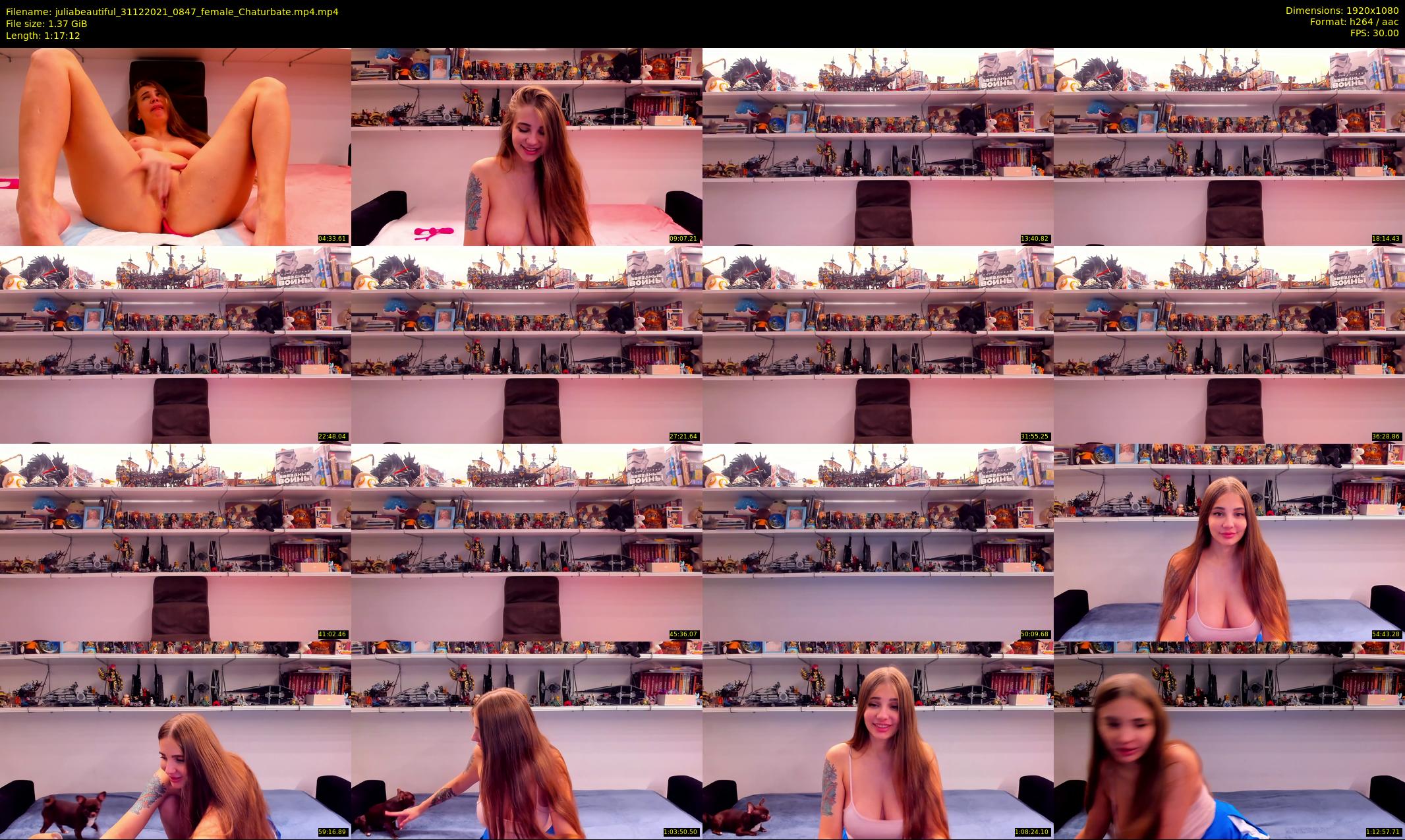 juliabeautiful — 78 minute Chaturbate female cam show recording, 1080p, Dec 31, 2021