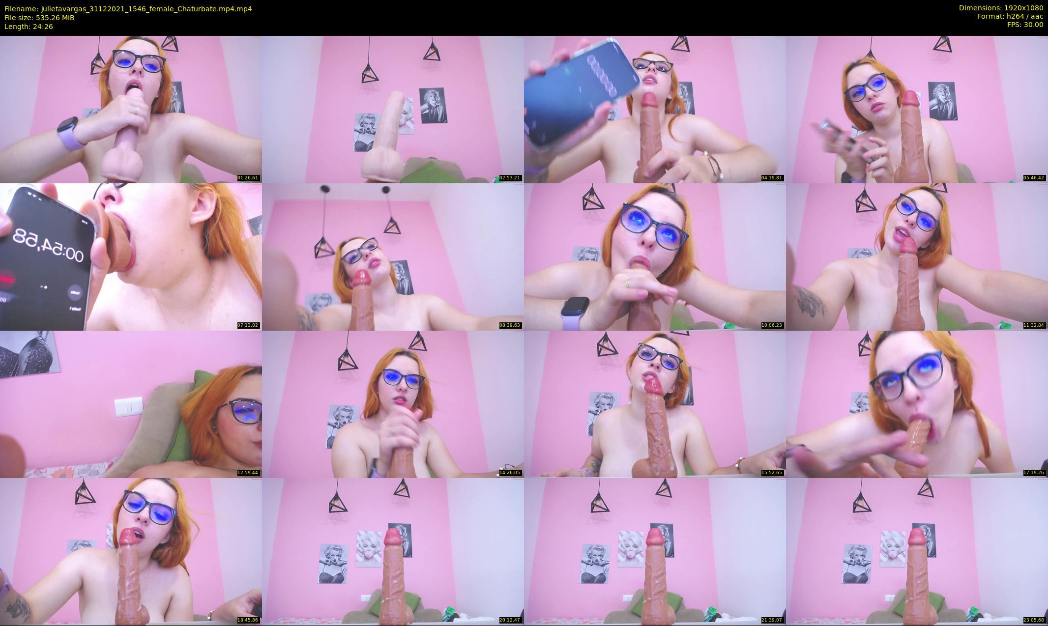 julietavargas — 25 minute Chaturbate female cam show recording, 1080p, Dec 31, 2021