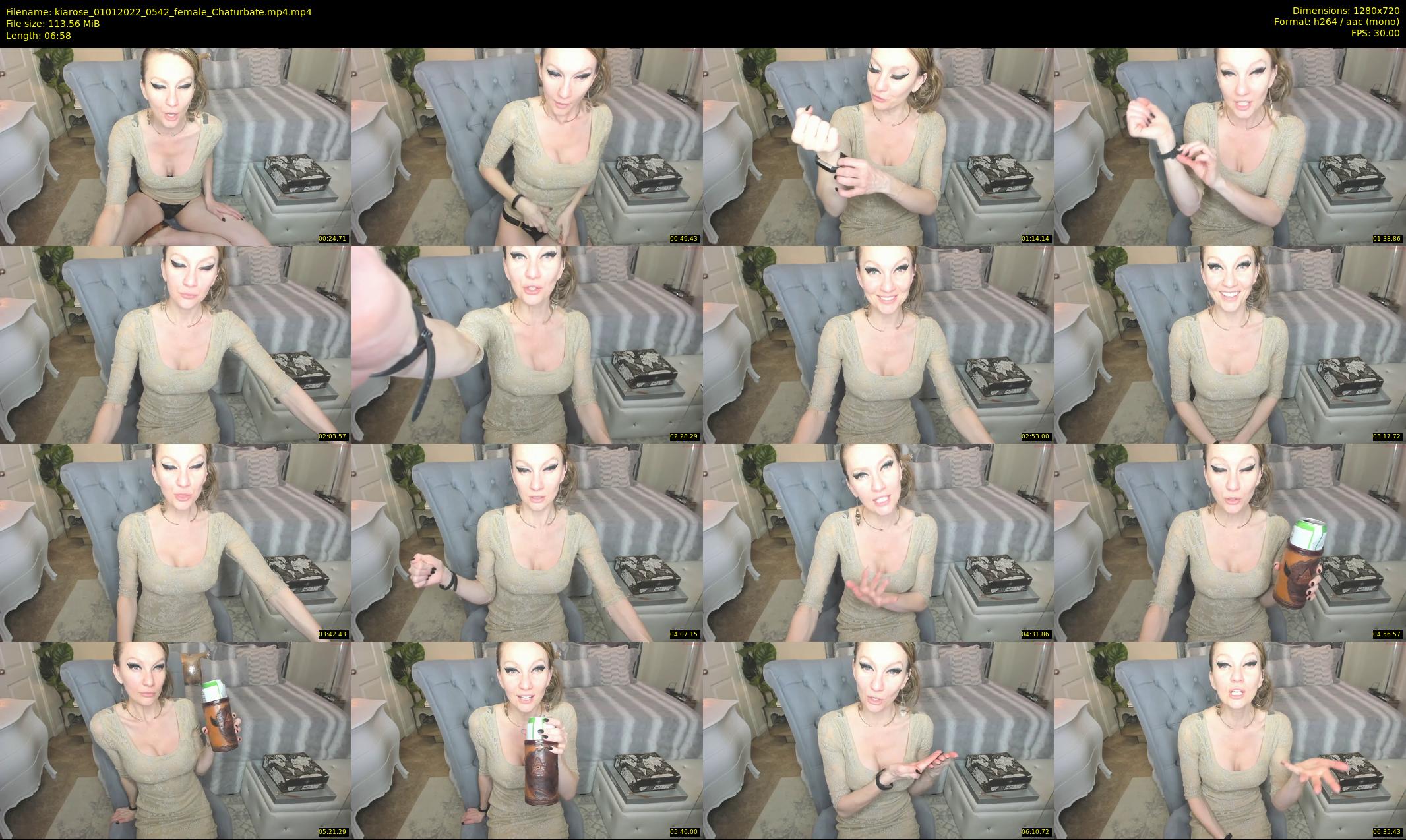kiarose — 7 minute Chaturbate female cam show recording, 720p, Jan 1, 2022