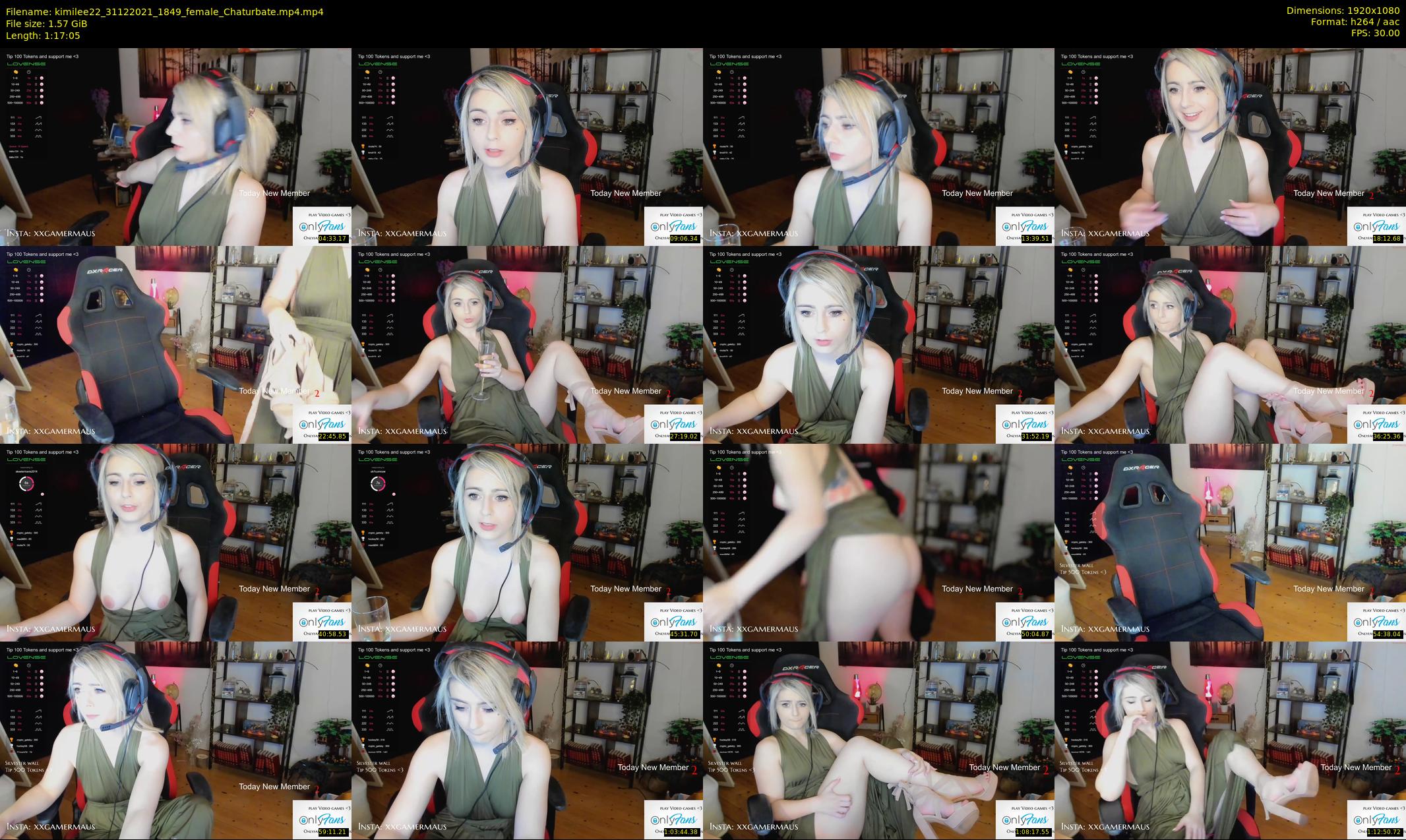 kimilee22 — 78 minute Chaturbate female cam show recording, 1080p, Dec 31, 2021