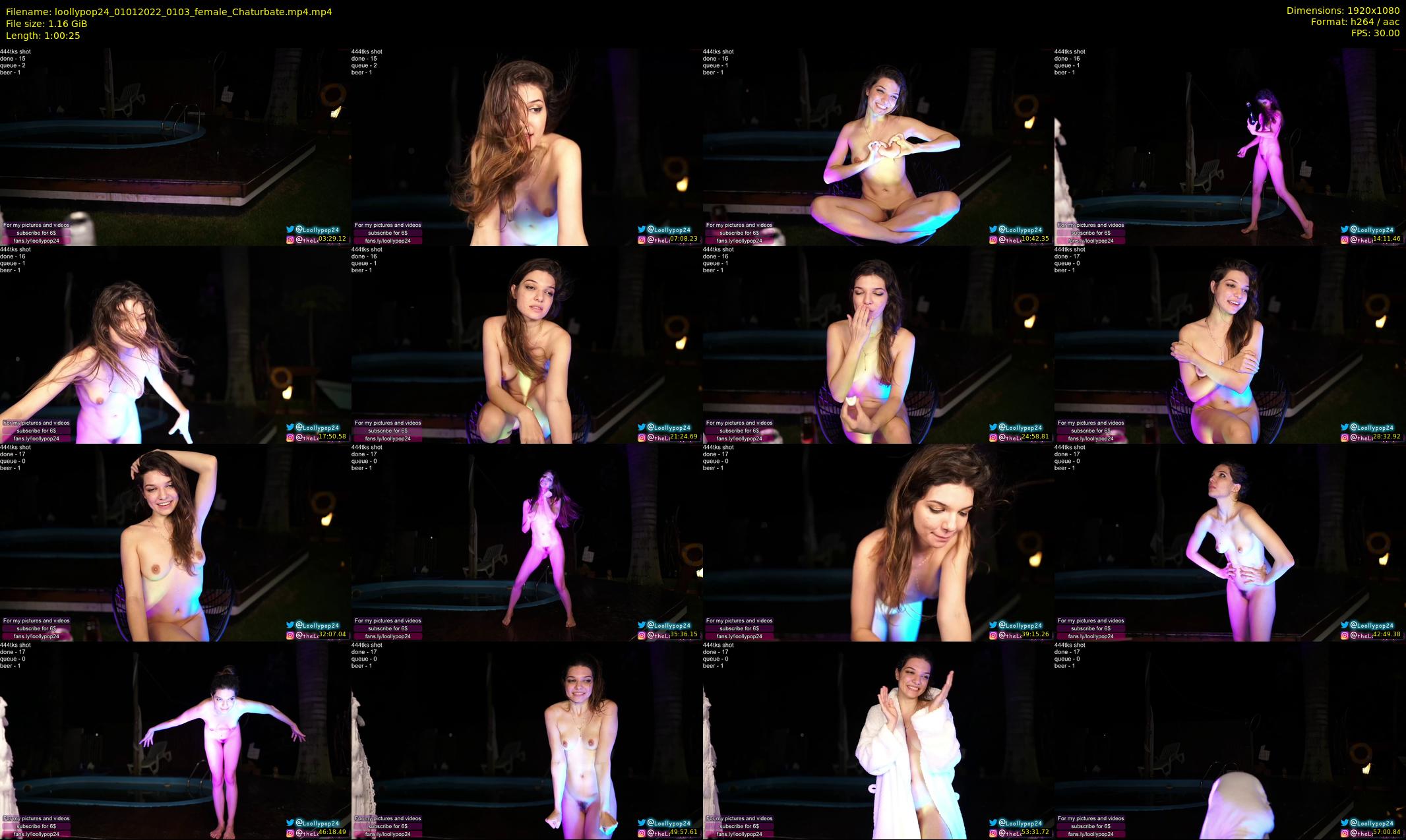 loollypop24 — 61 minute Chaturbate female cam show recording, 1080p, Jan 1, 2022