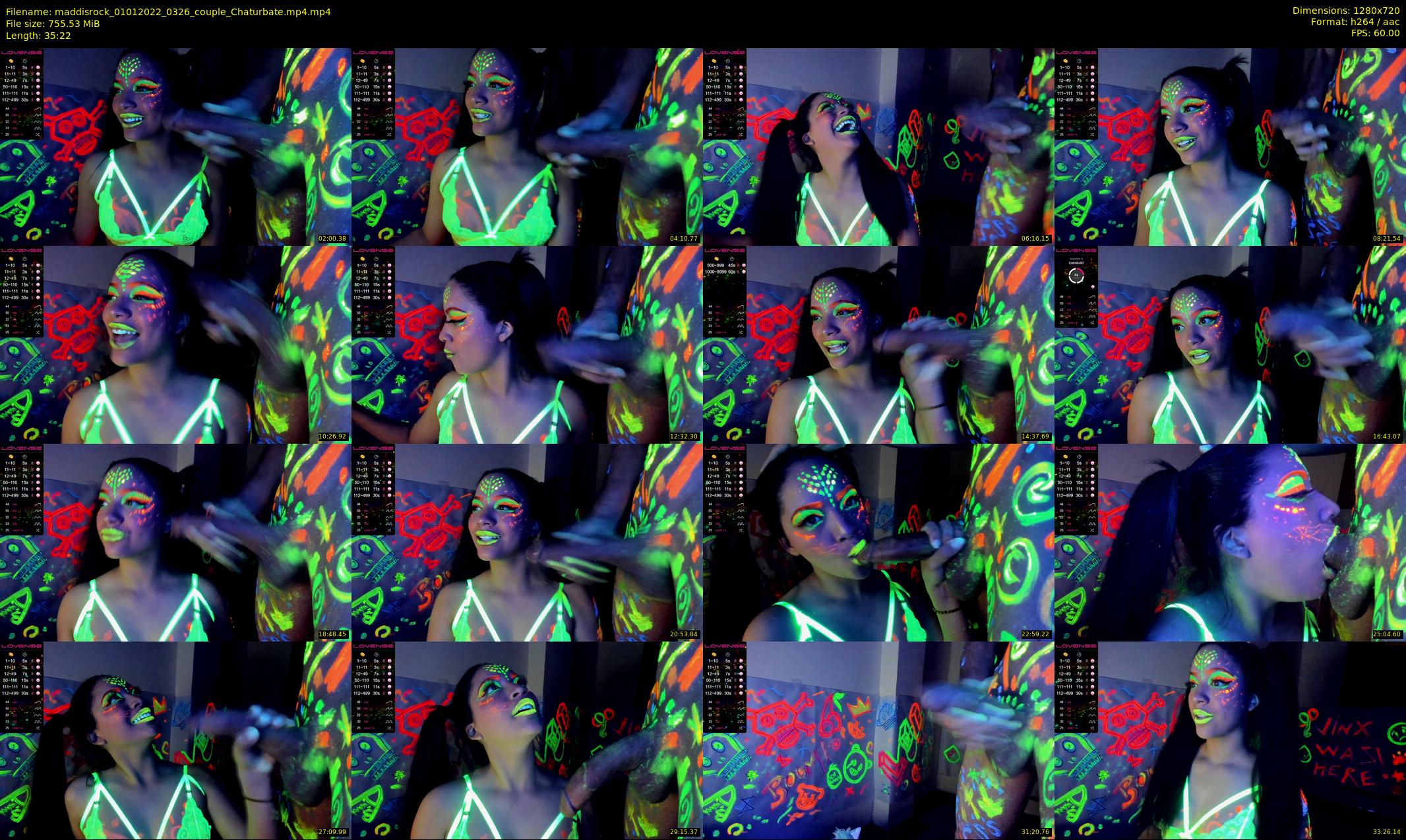 maddisrock — 36 minute Chaturbate couple cam show recording, 720p, Jan 1, 2022